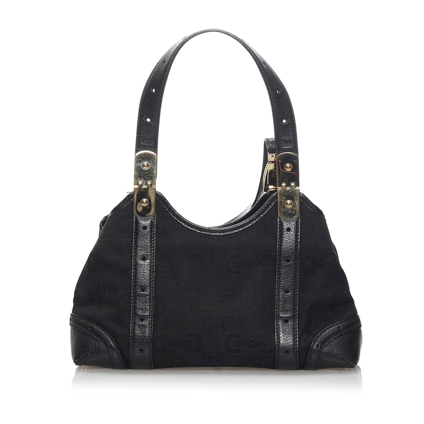 Gucci Horsebit SHG Canvas Black Shoulder Bag Bag Shg