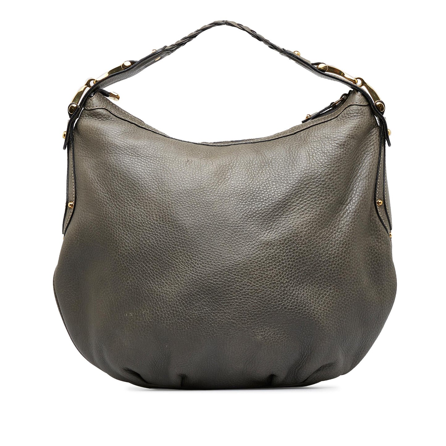Gucci Horsebit SHG-5epsCT Calf Silver Shoulder Bag