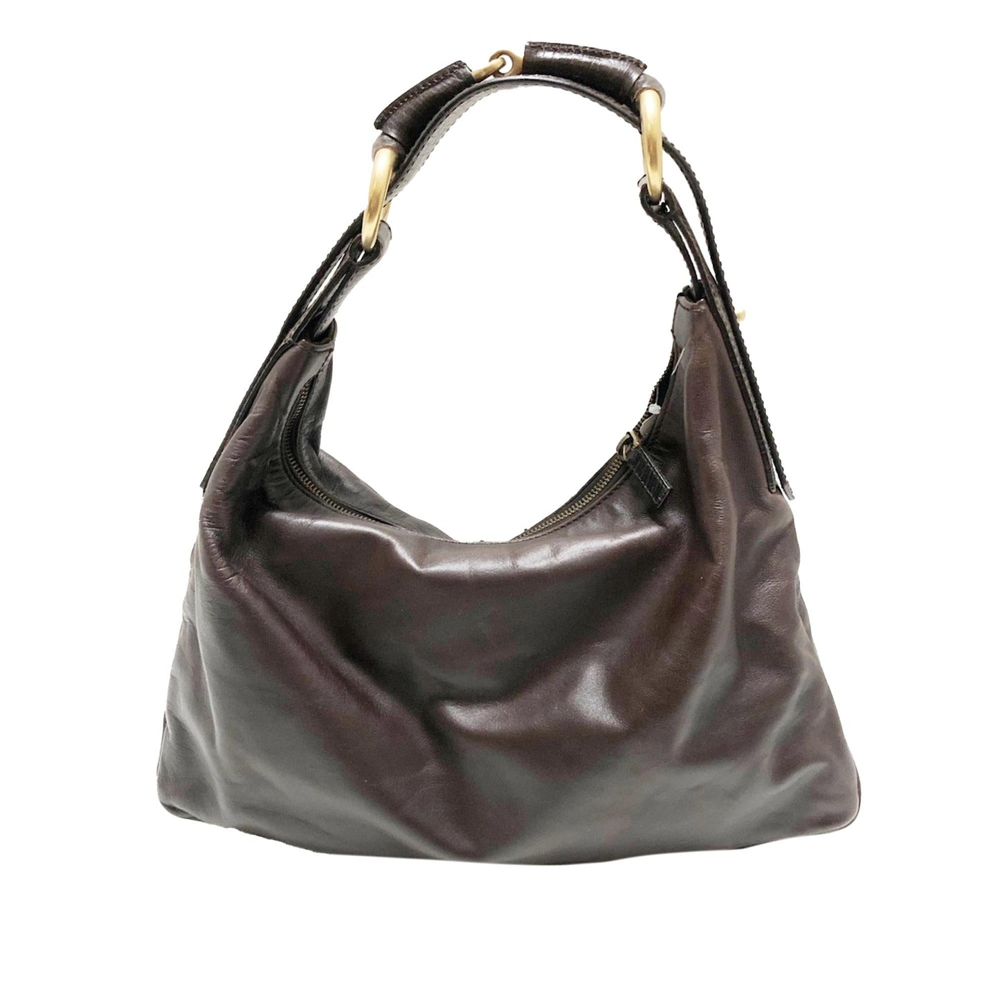 Gucci Horsebit SHG-dgyqY3 Calf Brown Shoulder Bag