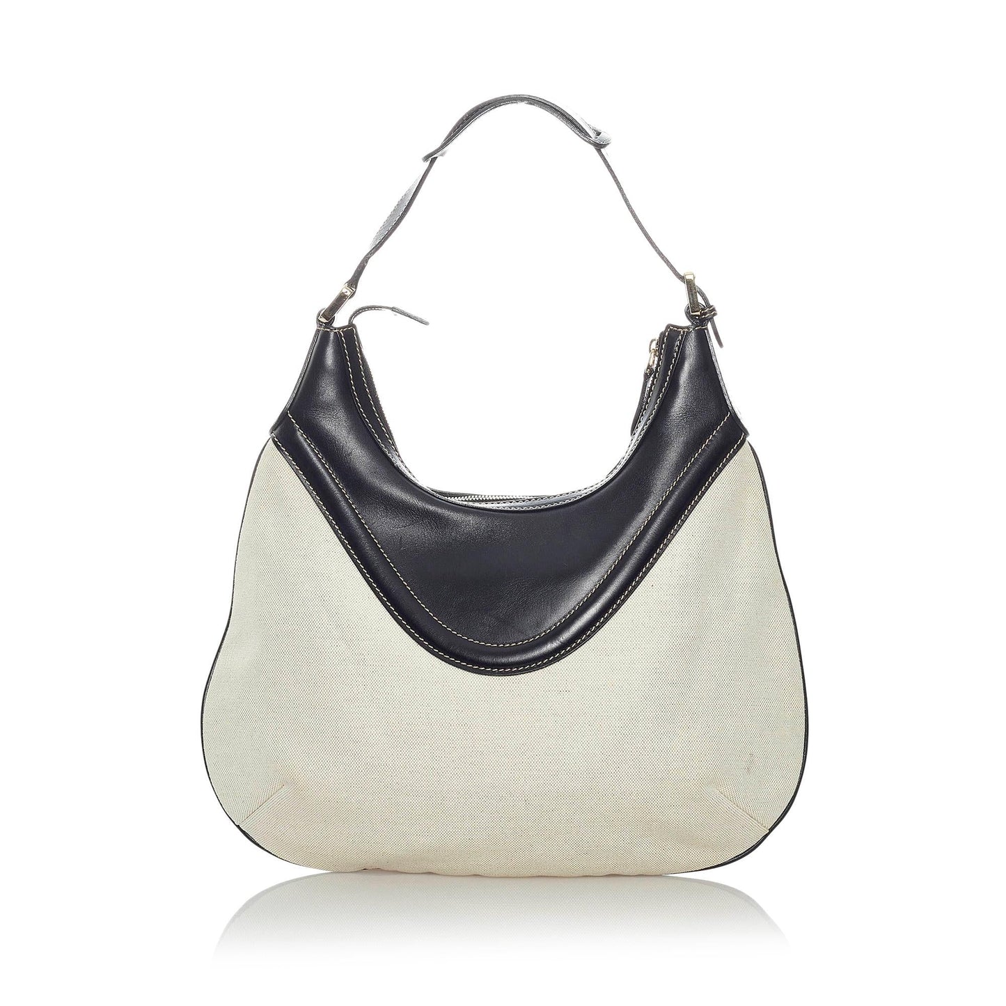 Gucci Hysteria Crest SHG Canvas Calf Black White Shoulder Bag