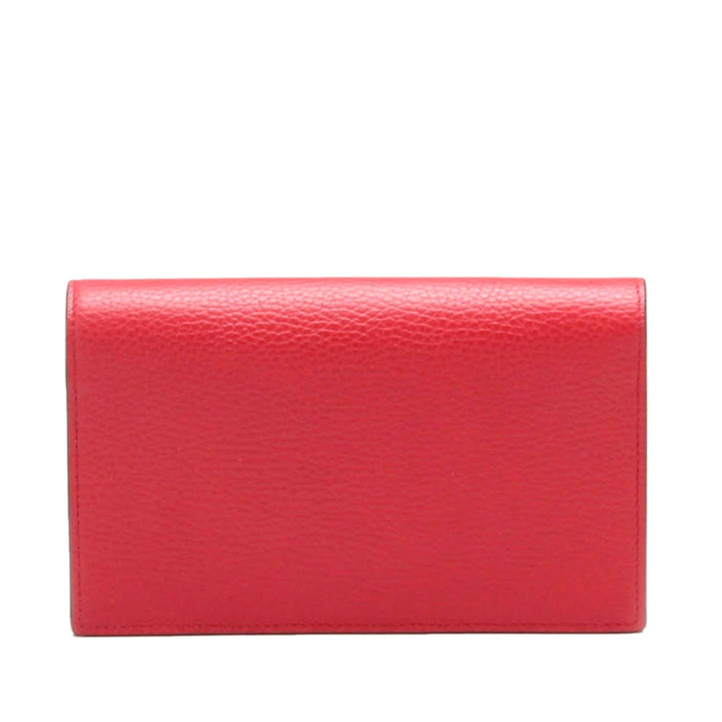 Gucci Interlocking G Wallet on SHG-Y5MFig Leather Red Chain Crossbody Bag