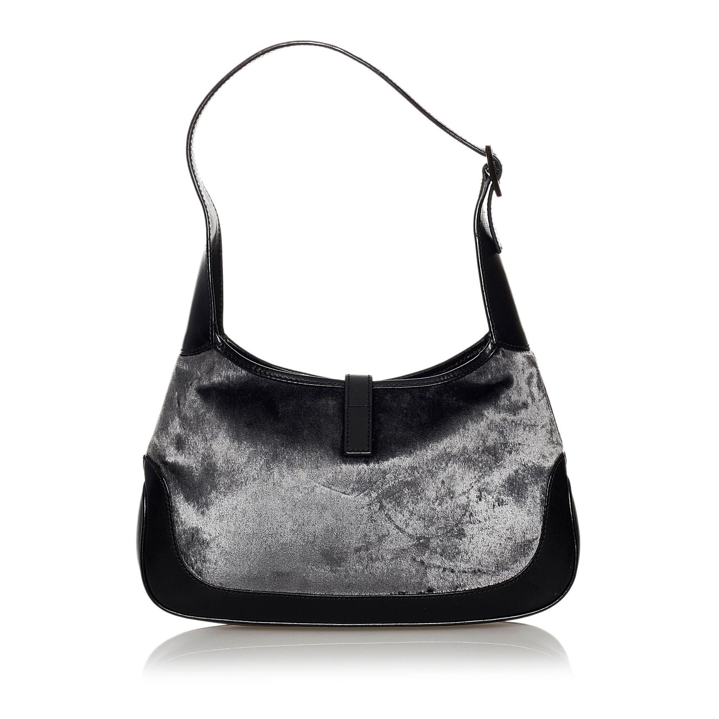Gucci Jackie Velvet SHG Calf Black Shoulder Bag