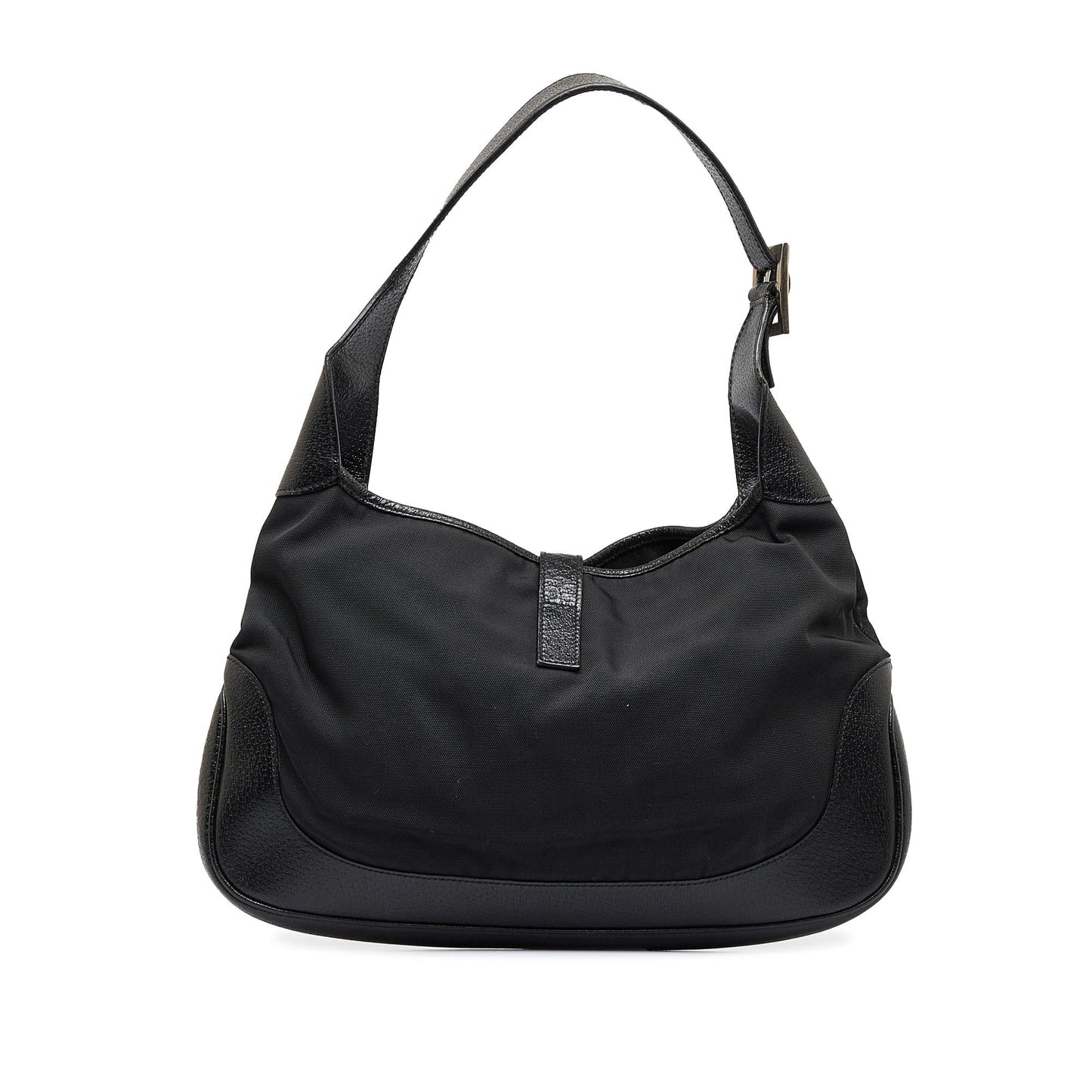 Gucci Jackie SHG-mMyQY3 Canvas Calf Black Shoulder Bag