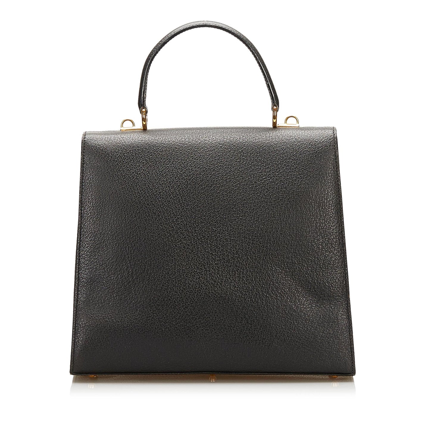 Gucci Lady Lock SHG Leather Calf Black Satchel Bag