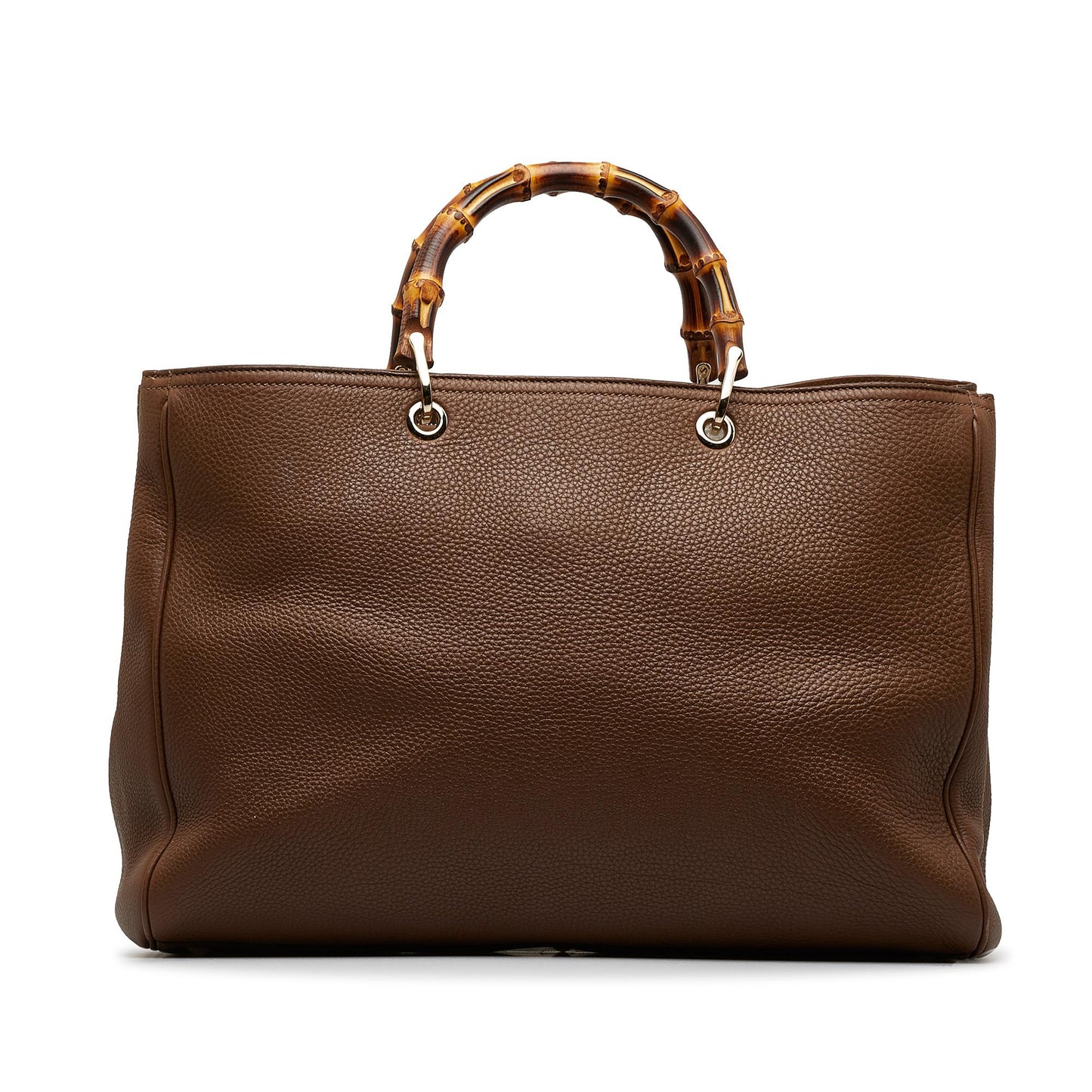 Gucci Bamboo Shopper SHG-iKMVJP Calf Brown Large Satchel Bag