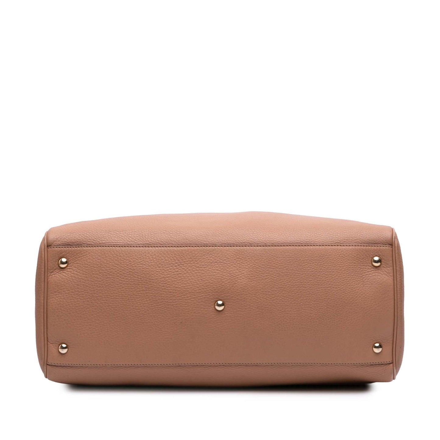 Gucci Bamboo Shopper Calf Calfskin Brown Large Satchel Bag