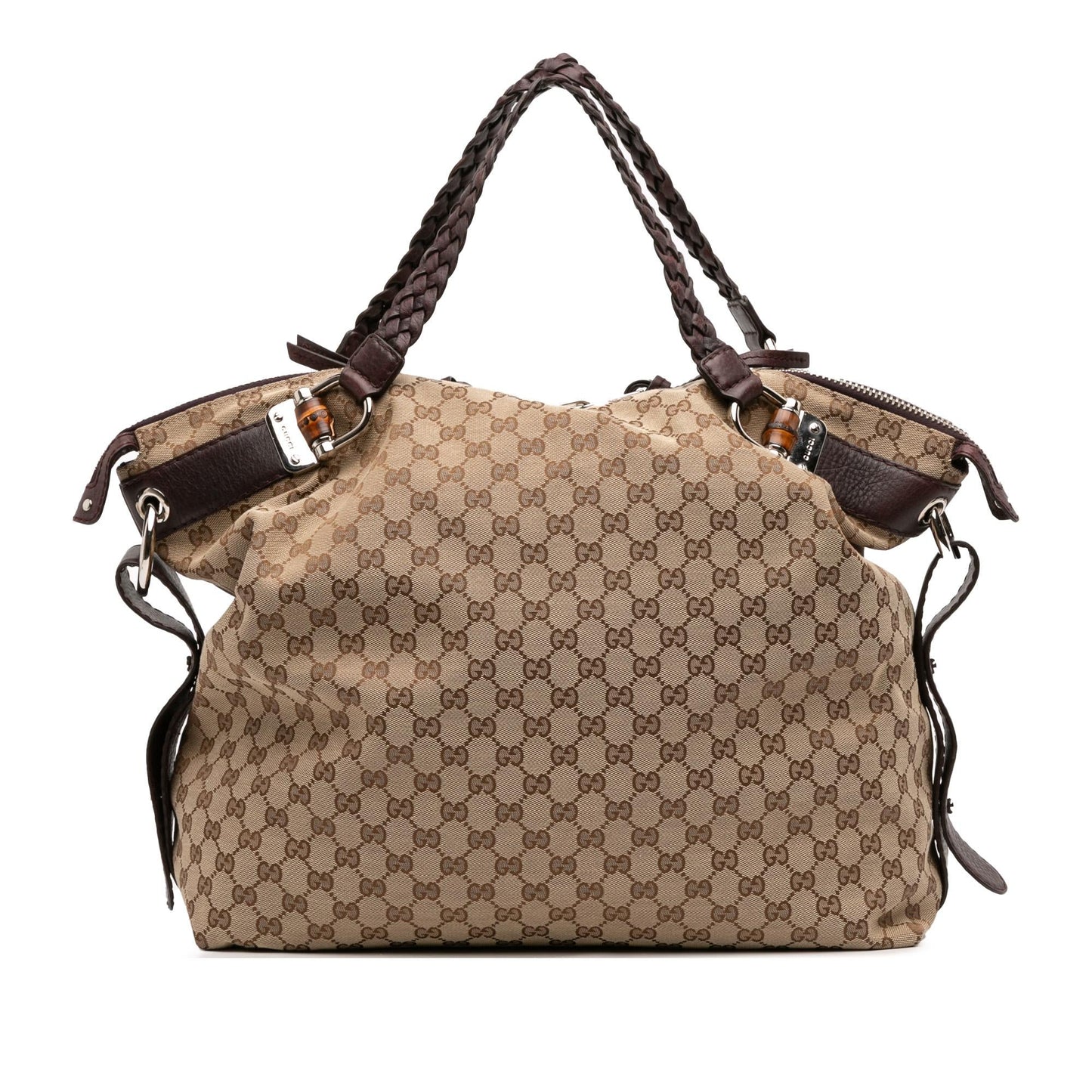 Gucci GG Bamboo Bar Canvas Large Tote Bag