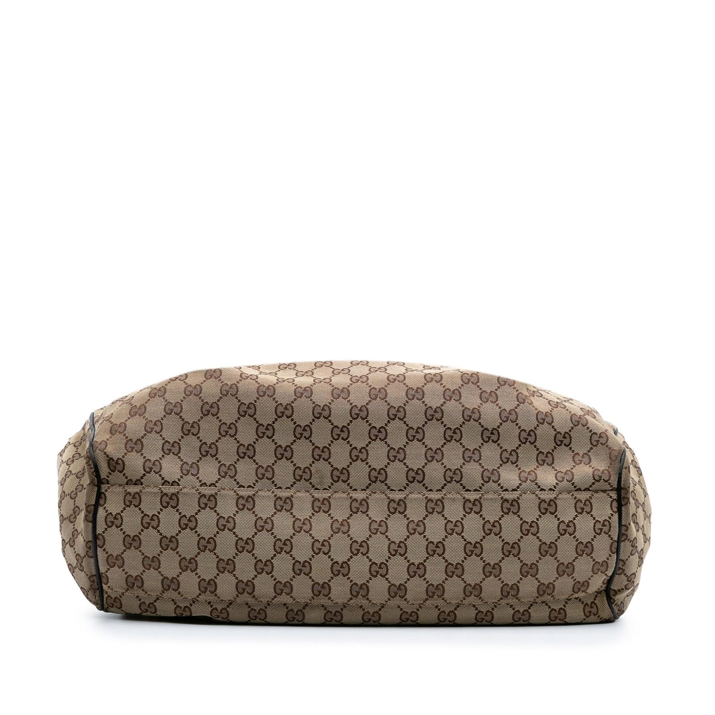 Gucci GG Sukey Canvas Calf Black Brown Tote Bag