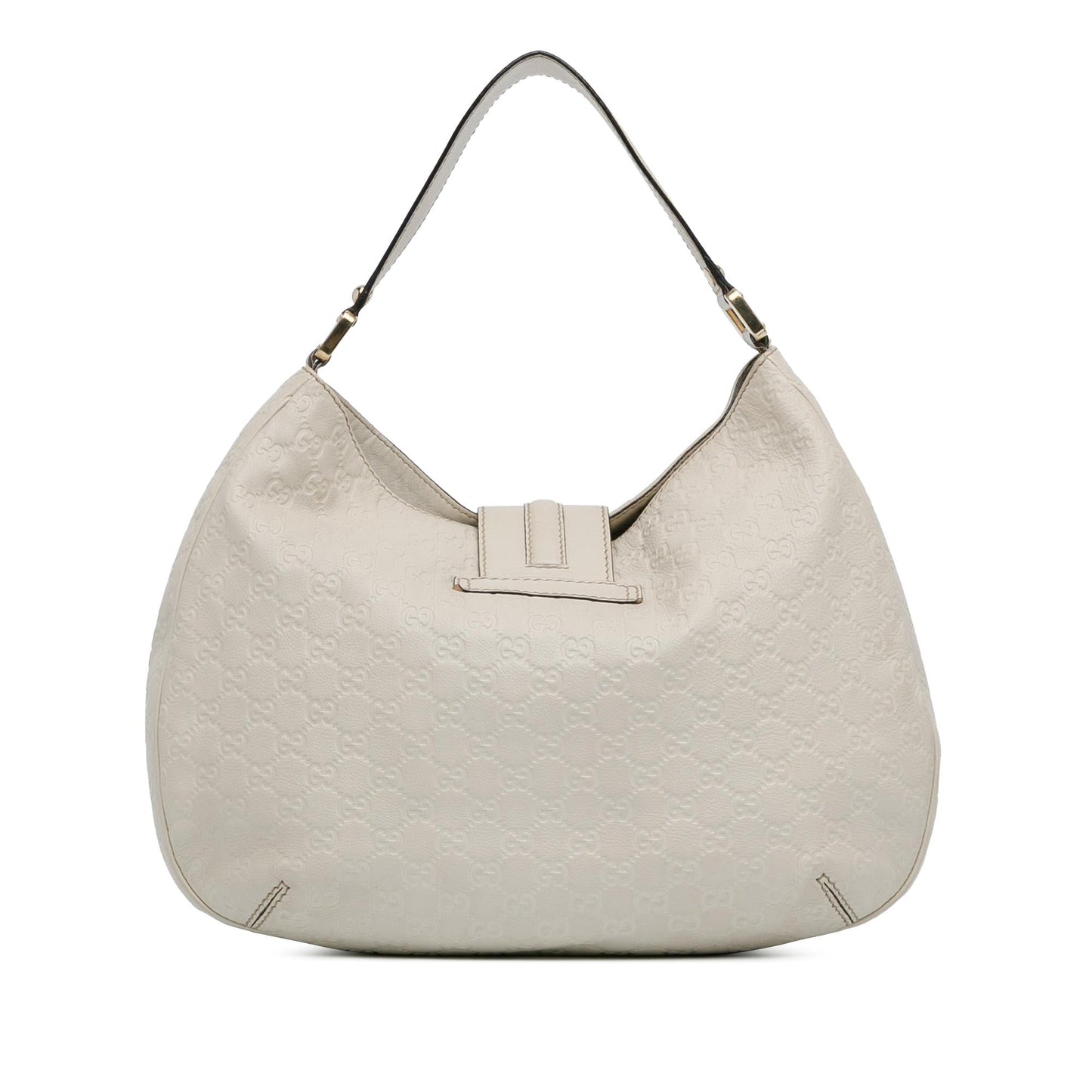 Gucci Guccissima New Ladies SHG-Yl5qHT Calf White Large Shoulder Bag