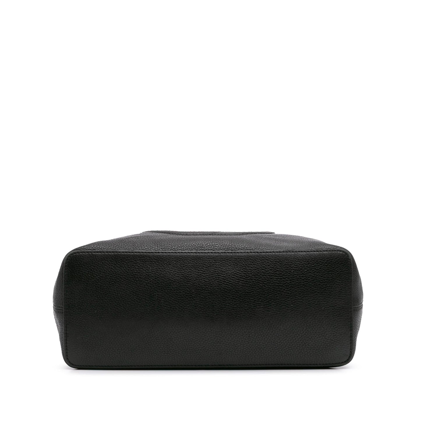 Gucci Pebbled Soho Convertible Calf Calfskin Black Large Satchel Bag