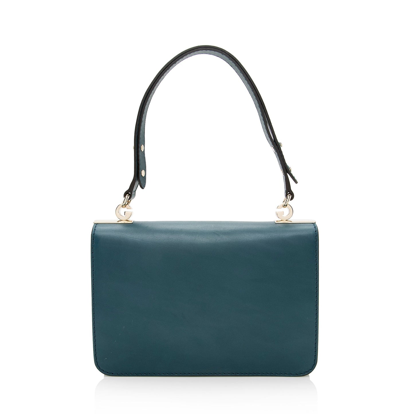 Gucci SHF Leather Blue Medium Flap Shoulder Bag