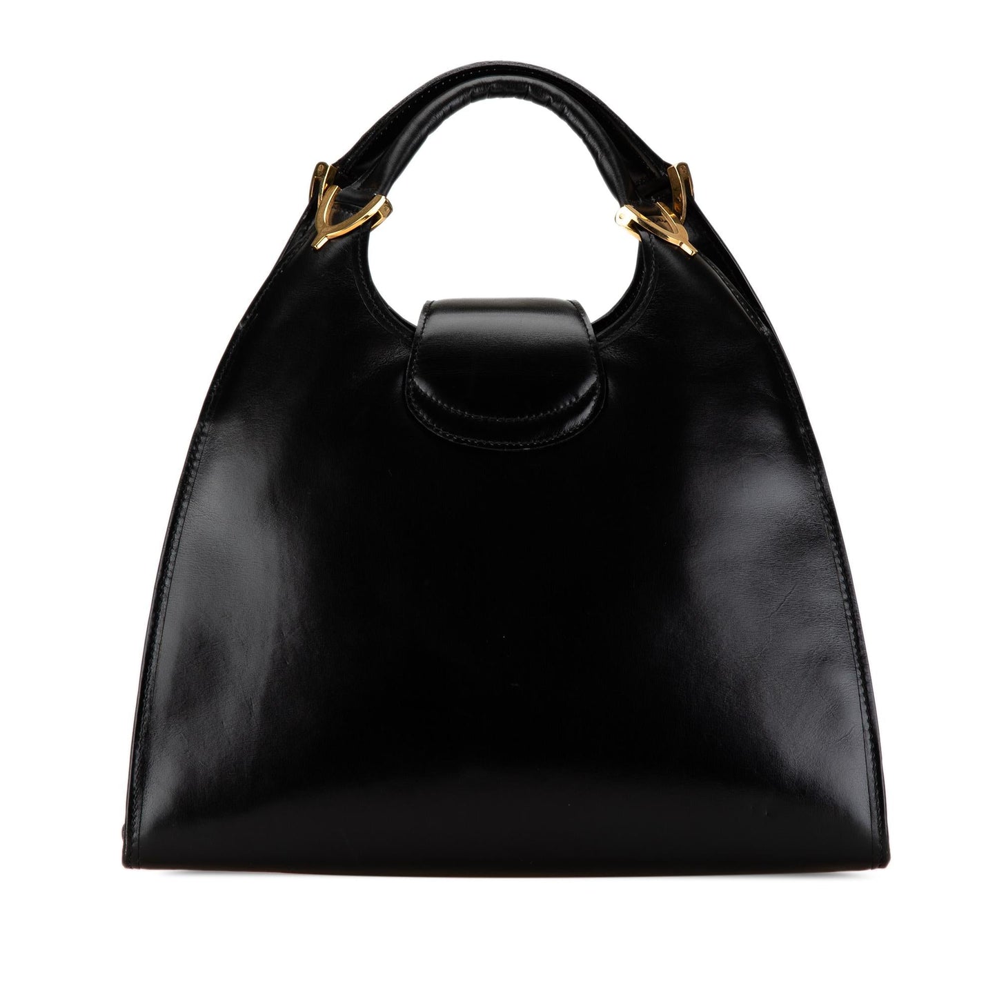 Gucci Stirrup SHG-Jxcegh Leather Calf Black Satchel Bag