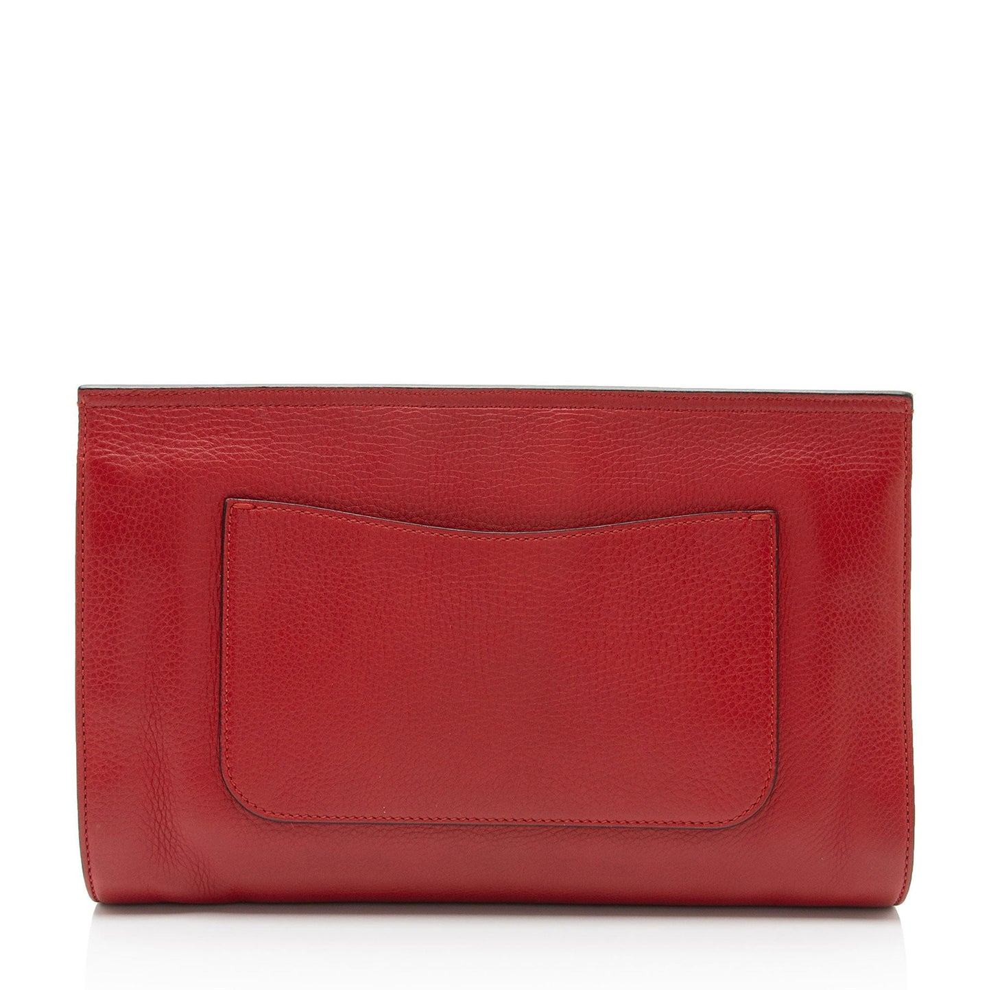 Gucci Bamboo Daily Leather Red Clutch Bag