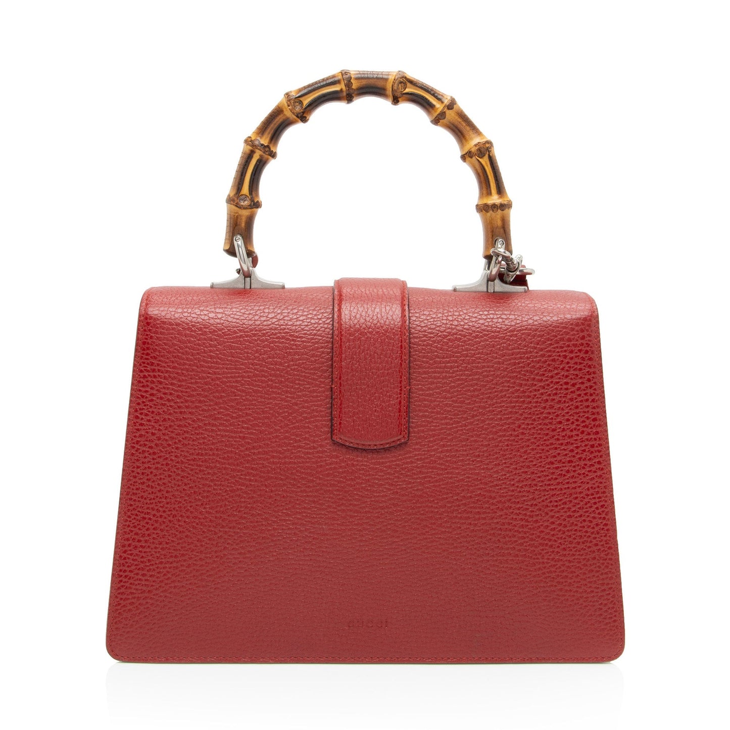 Gucci Bamboo Dionysus Top Handle SHF-PpGpkP Leather Nylon Red Medium Satchel Bag