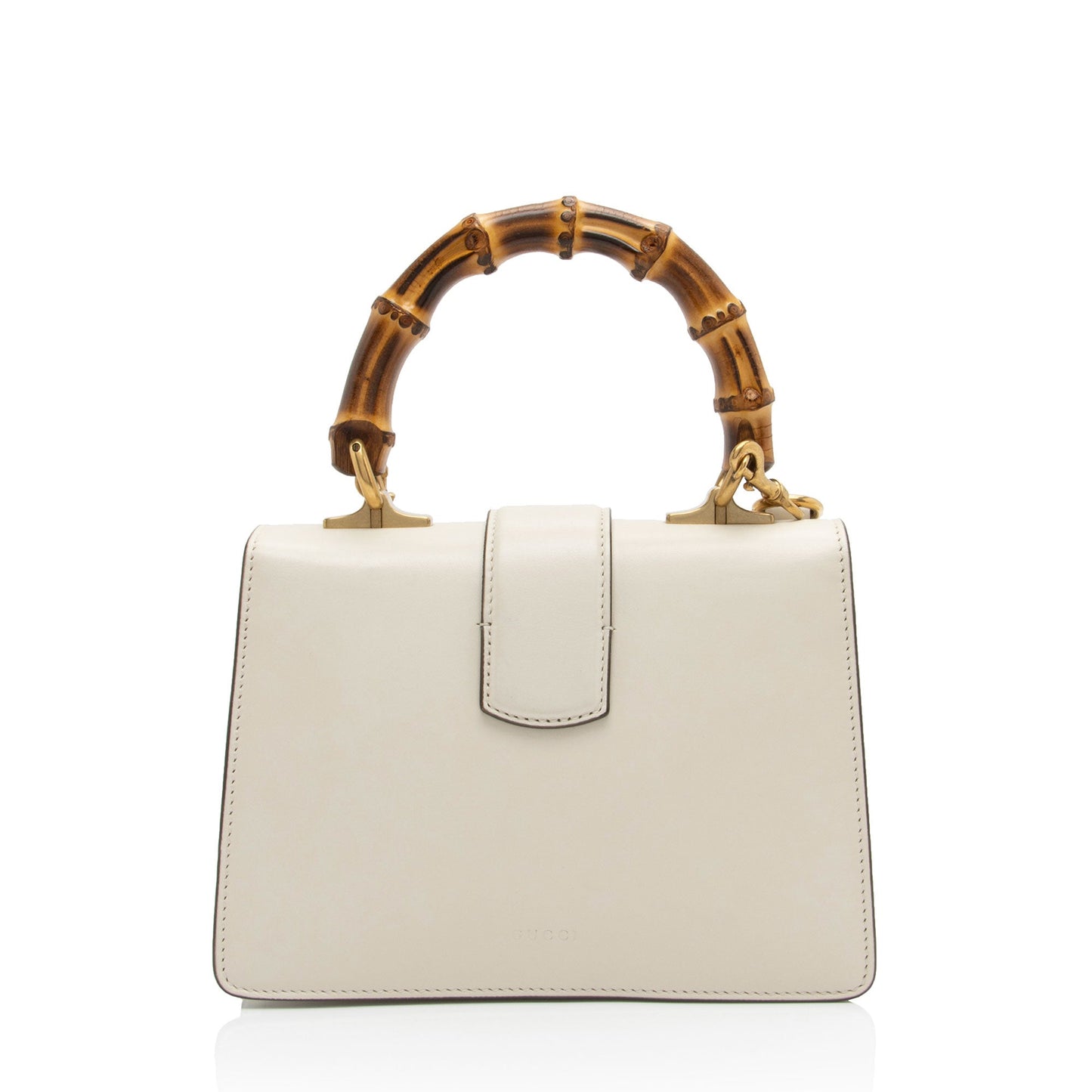 Gucci Bamboo Dionysus Top Handle Leather Nylon White Blue Satchel Bag