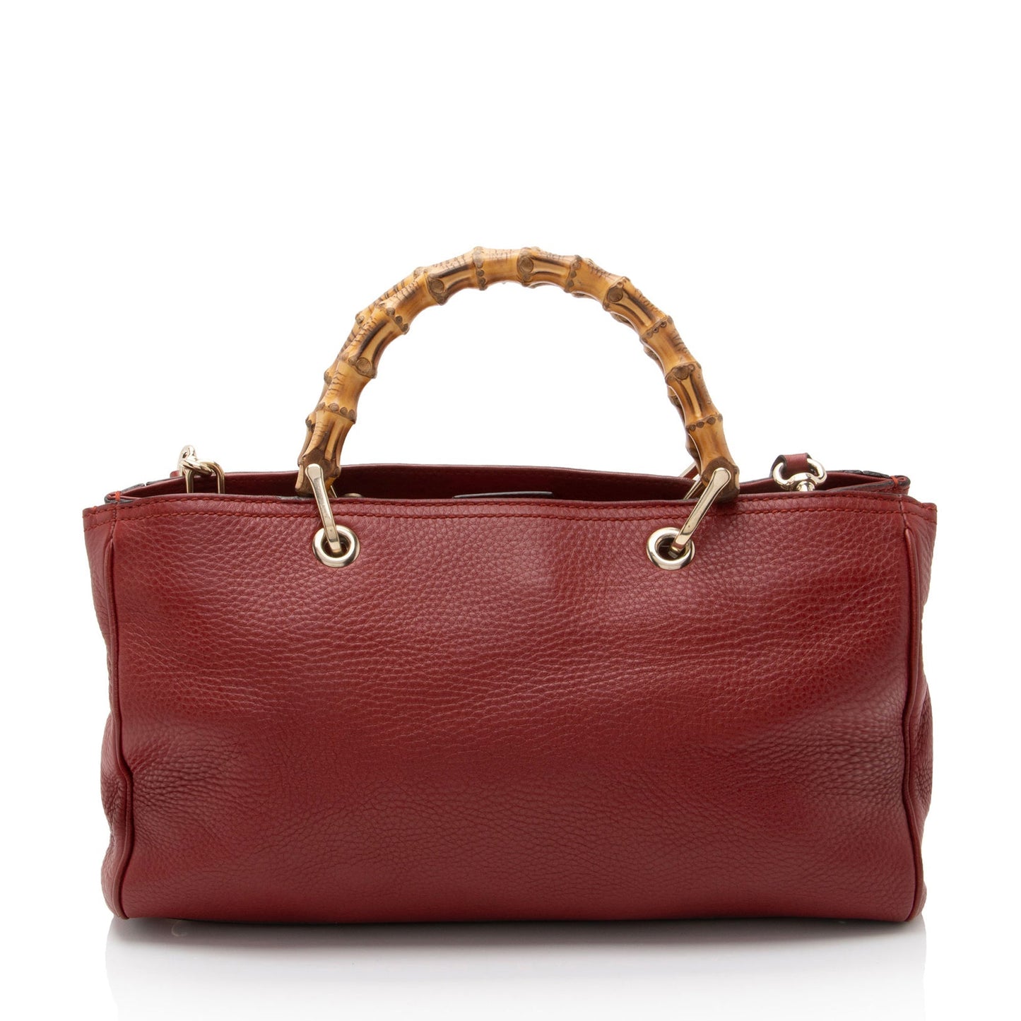 Gucci Bamboo Shopper SHF-BGoJH3 Leather Red Medium Tote Bag