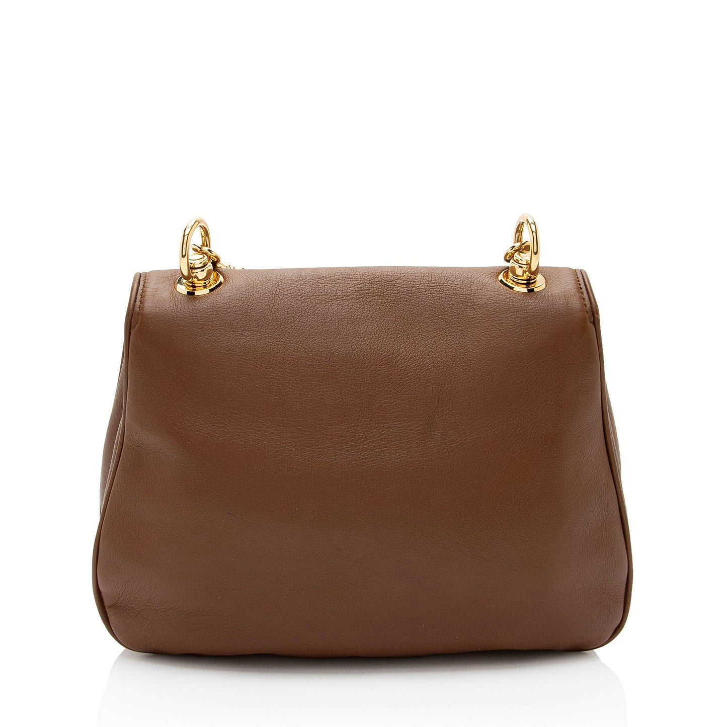 Gucci Blondie Leather Nylon Brown Medium Crossbody Bag
