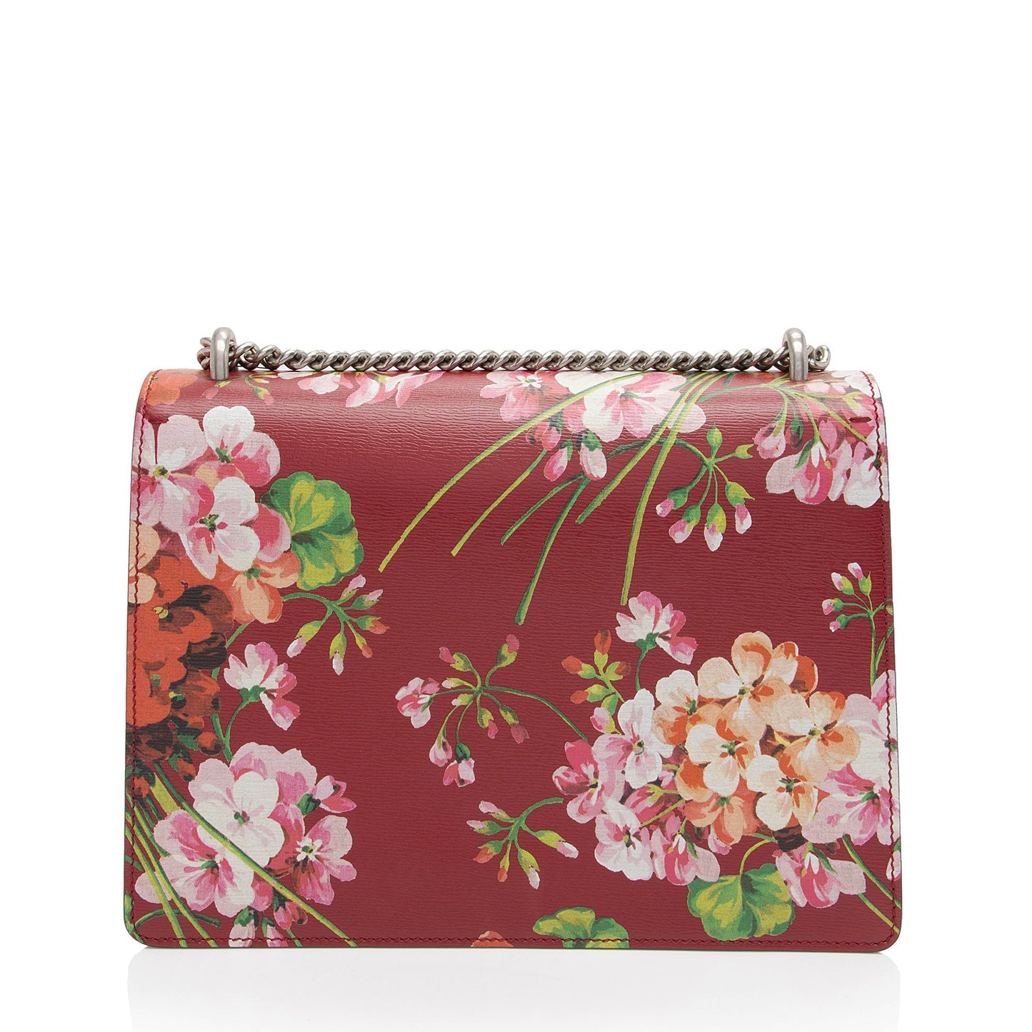 Gucci Blooms Dionysus SHF-D75hzU Leather Red Medium Shoulder Bag