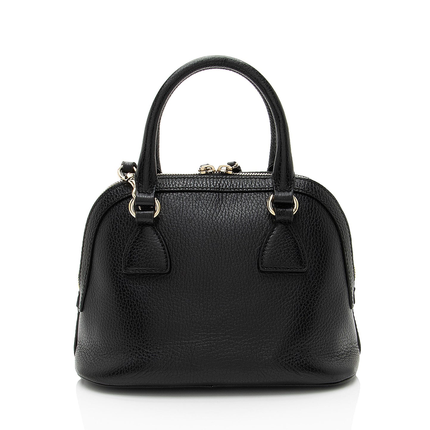 Gucci GG Charm Dome Leather Black Small Satchel Bag Satchel 1