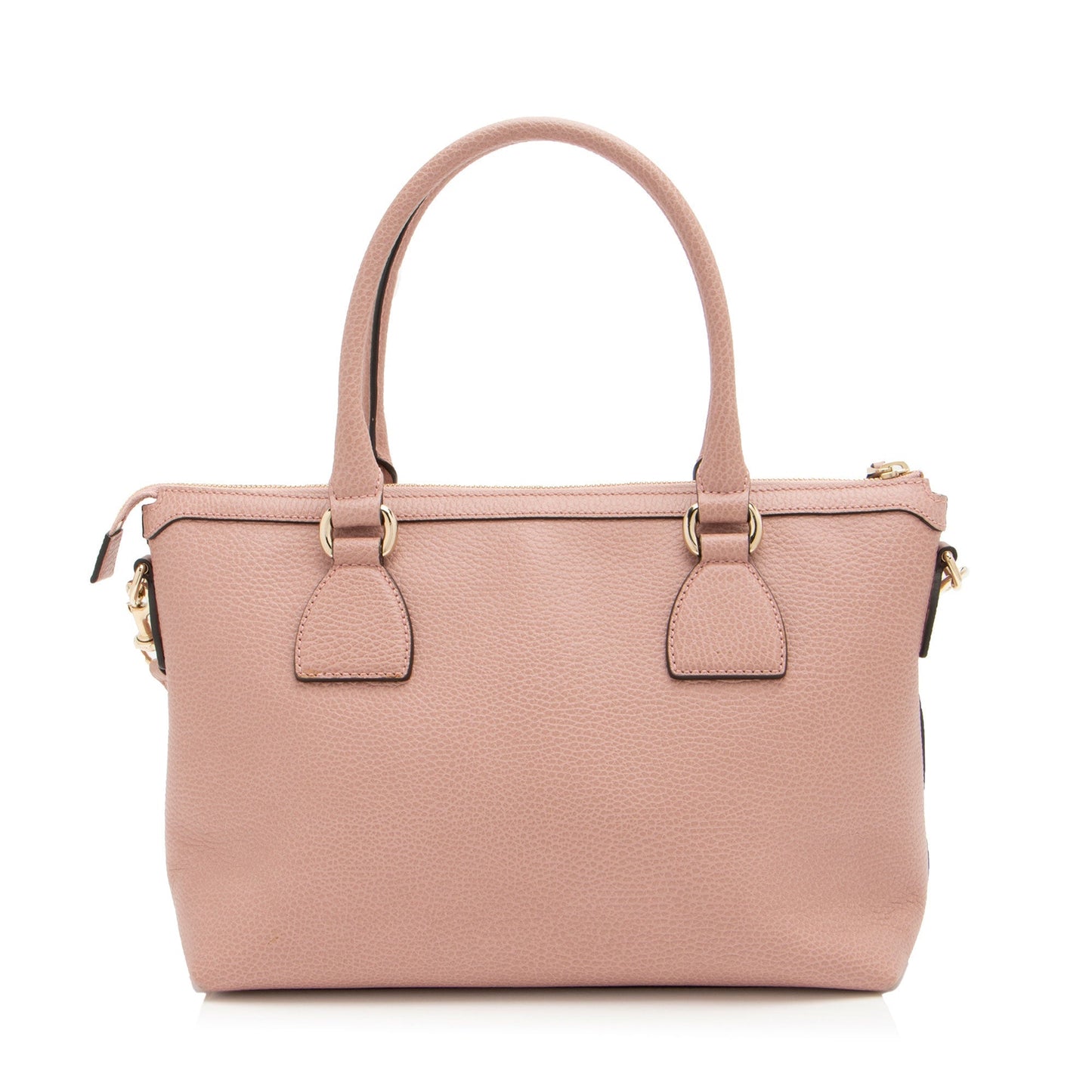 Gucci GG Charm SHF-W1Wrlv Leather Pink Satchel Bag