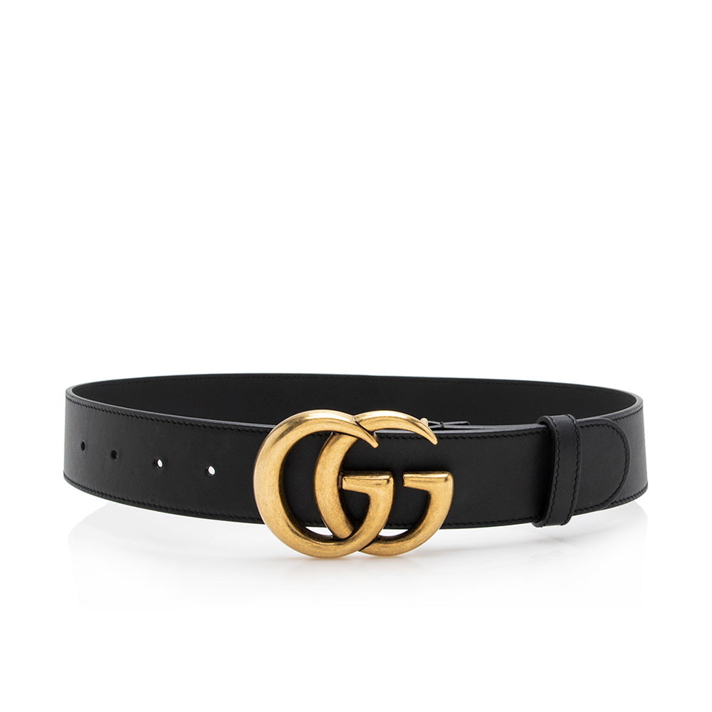 Gucci GG Marmont Belt - Size Leather Black Accessory Shf Mq18Kd
