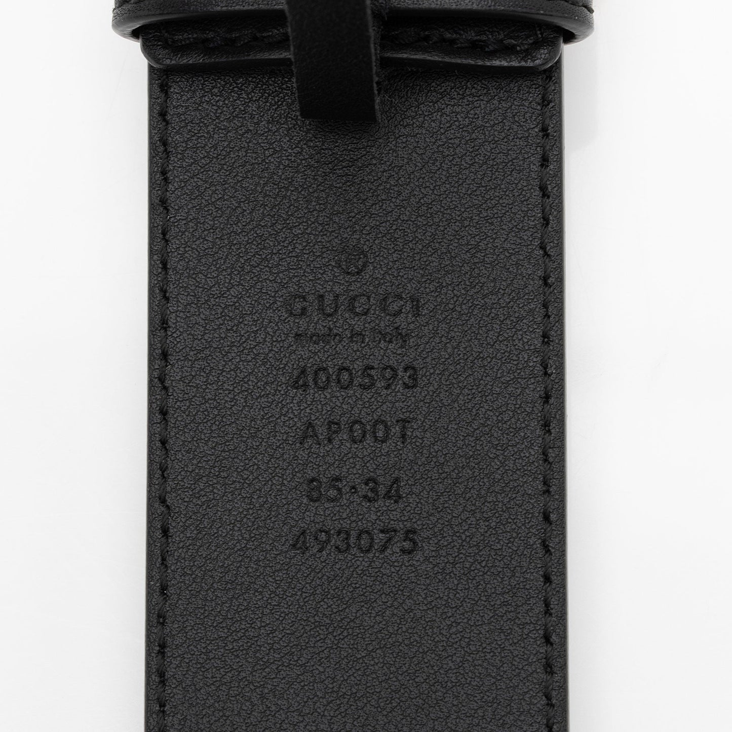 Gucci GG Marmont Belt - Size Leather Black Accessory