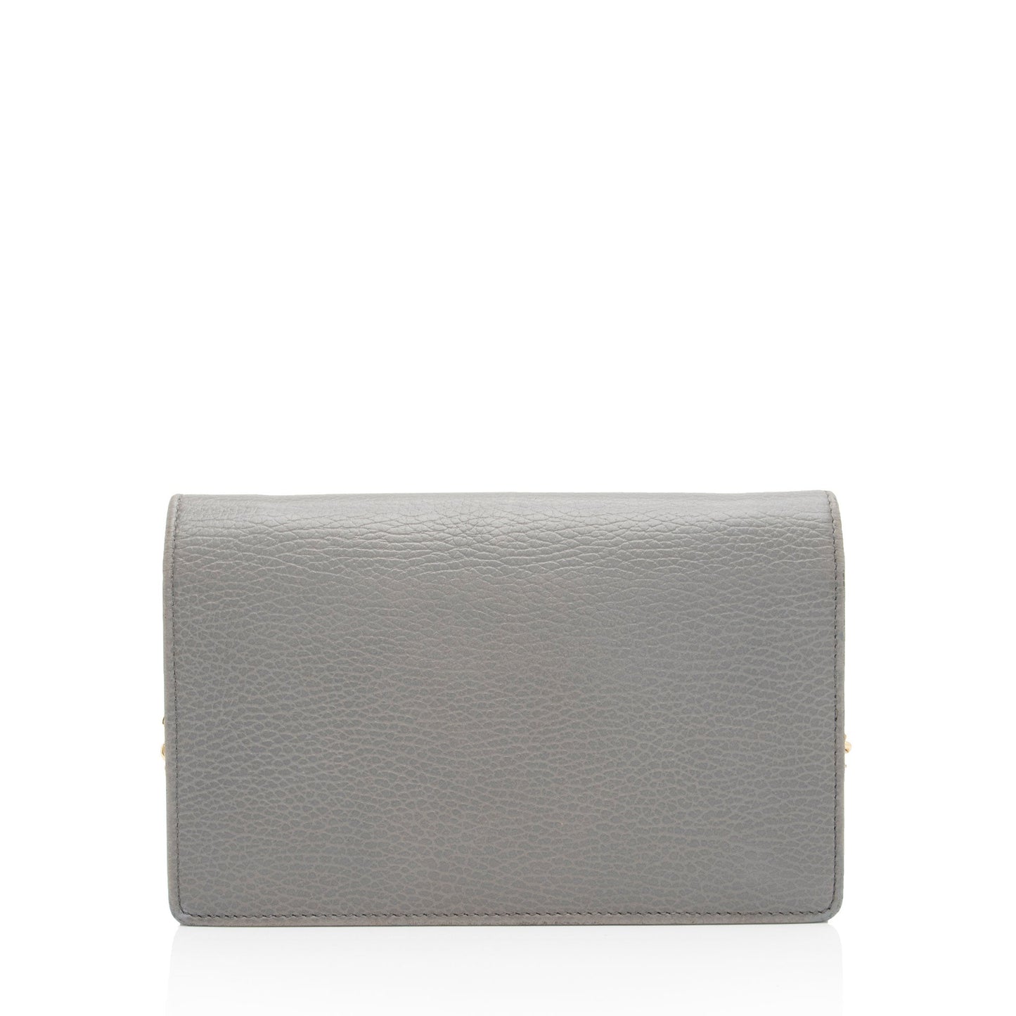Gucci GG Marmont SHF-xtqH5g Leather Grey Mini Chain Crossbody Bag