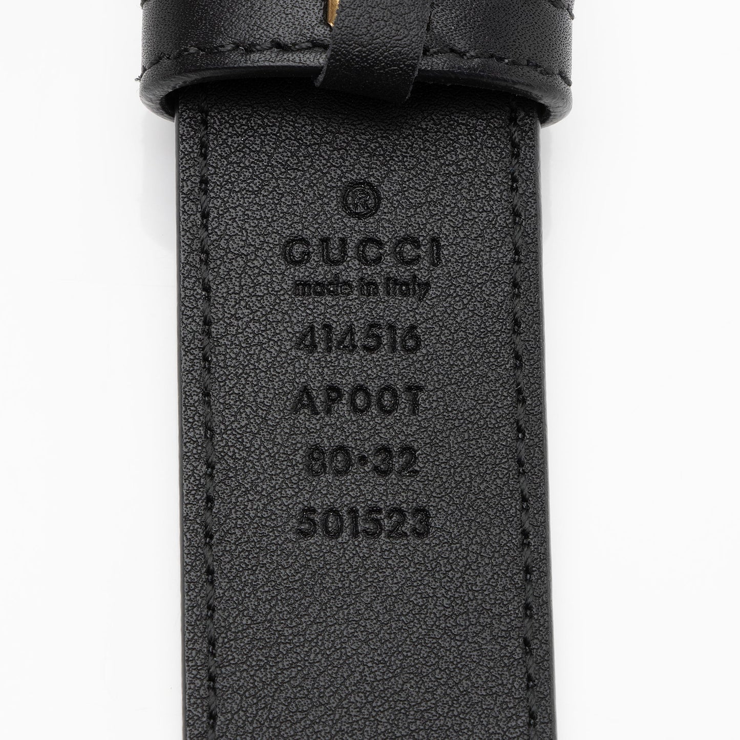 Gucci GG Marmont Belt - Size Leather Black Accessory Shf S2Un6D