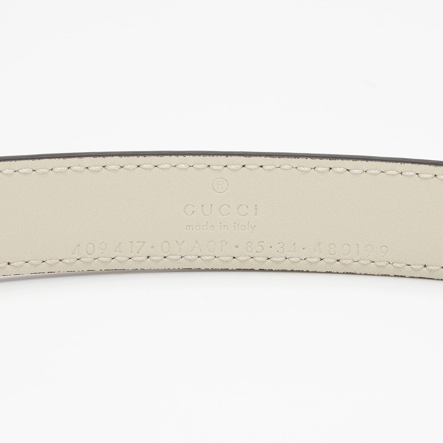 Gucci GG Marmont Slim Belt - Leather White Accessory Shf 6Ft4Ro