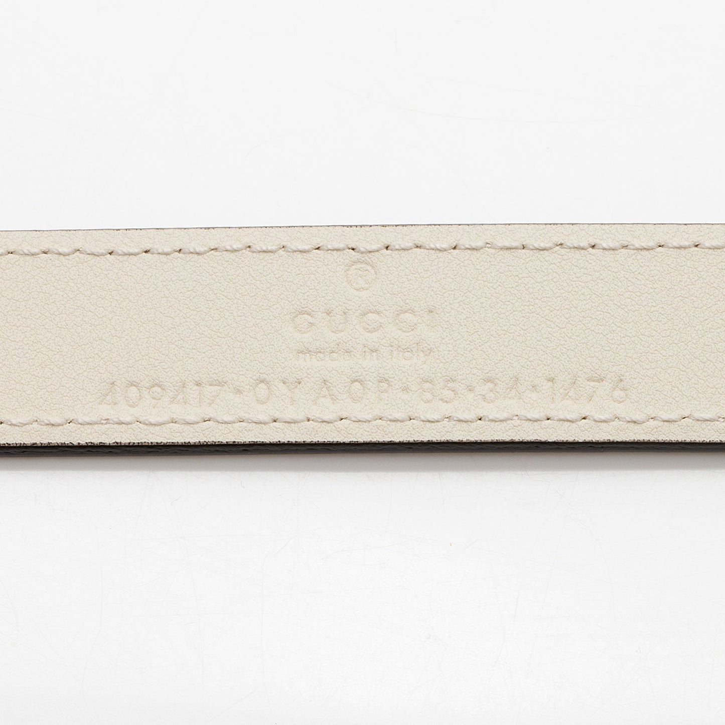 Gucci GG Marmont Slim Belt - Leather White Accessory Shf 4Gpvwn