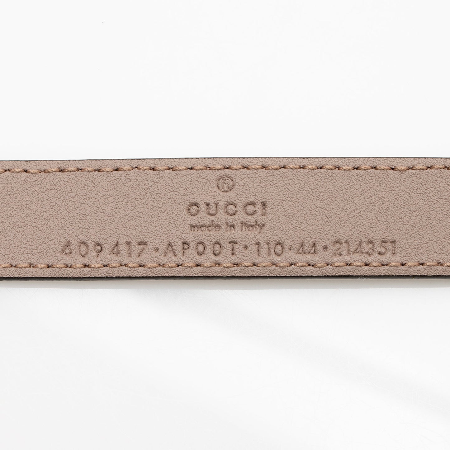 Gucci GG Marmont Slim Belt - Leather Beige Pink Accessory