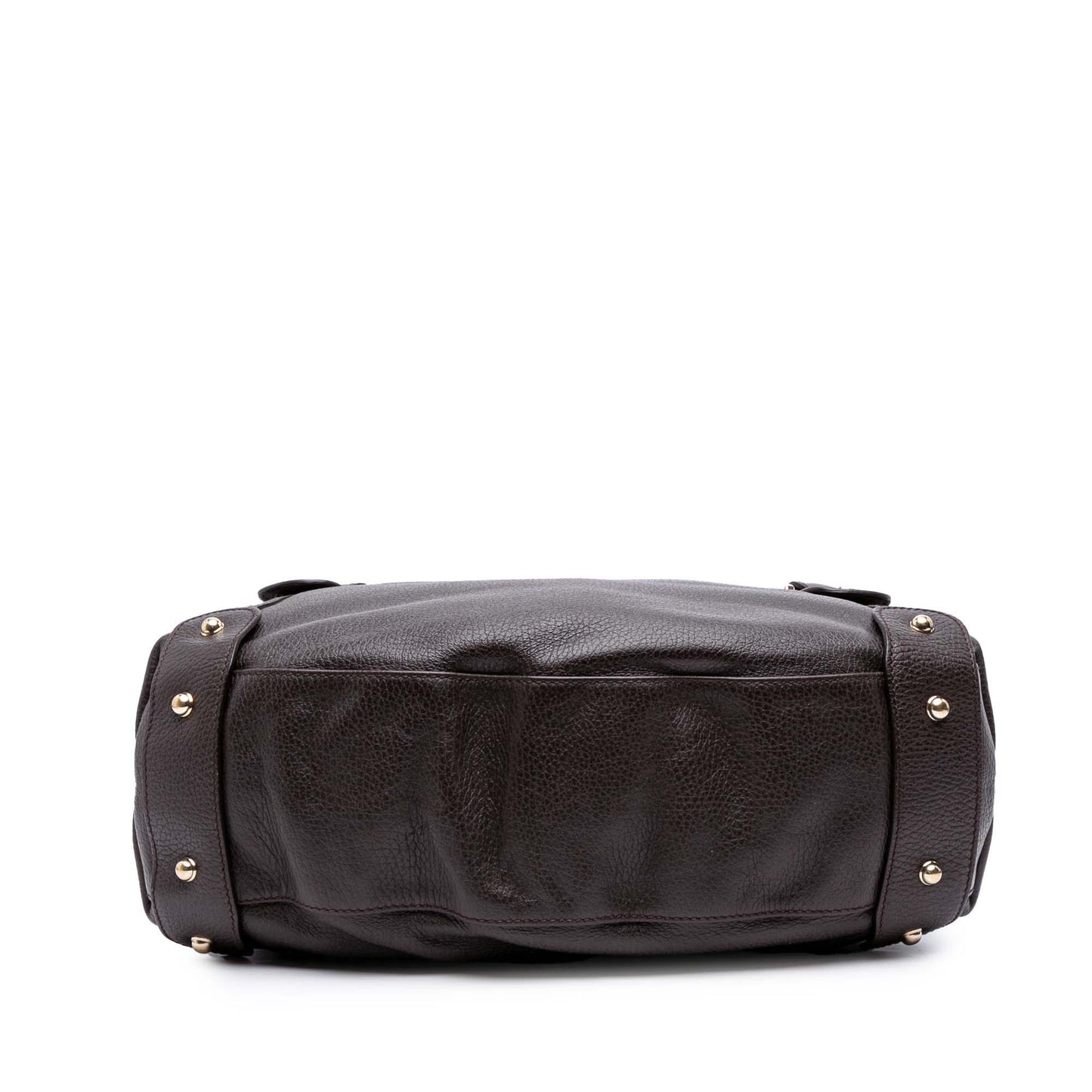 Gucci Horsebit Pelham Leather Calf Brown Shoulder Bag