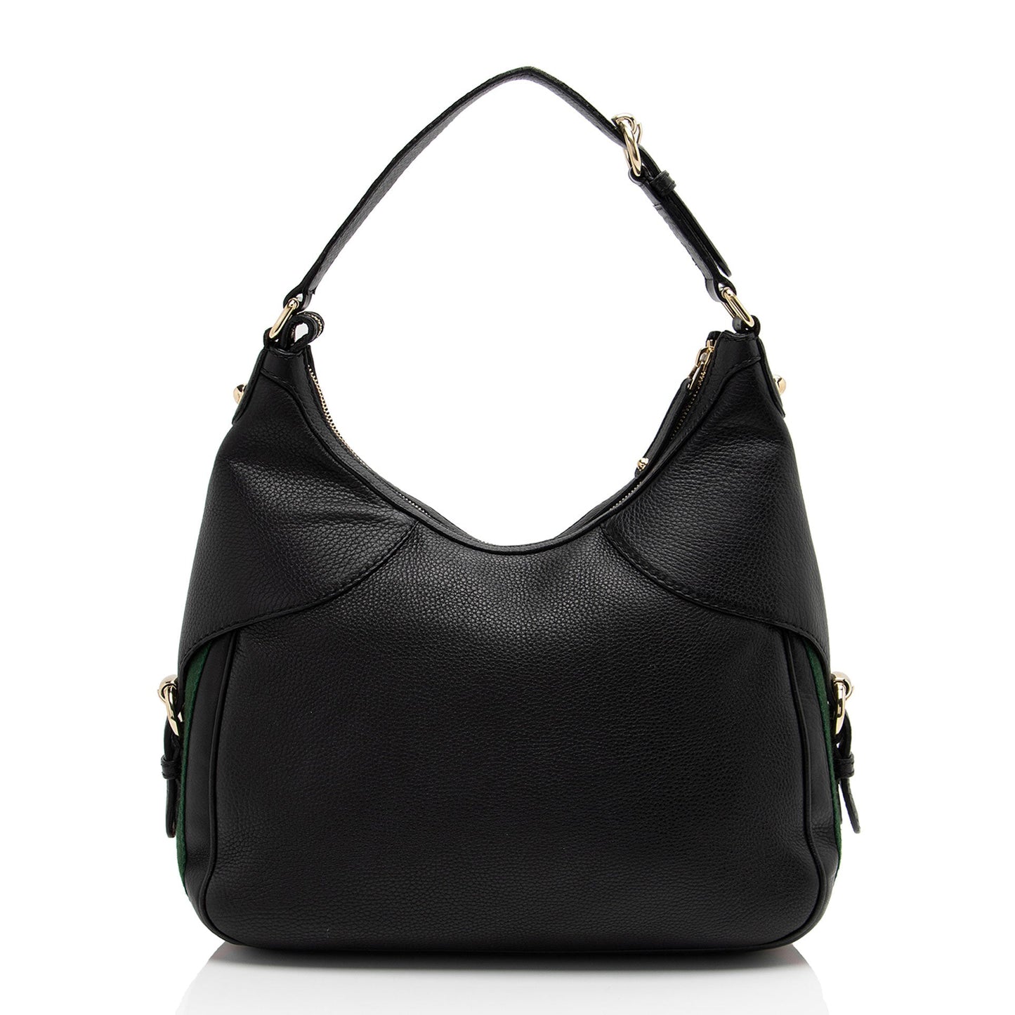 Gucci Web Heritage Horsebit SHF-yRvuke Leather Nylon Blue Large Shoulder Bag
