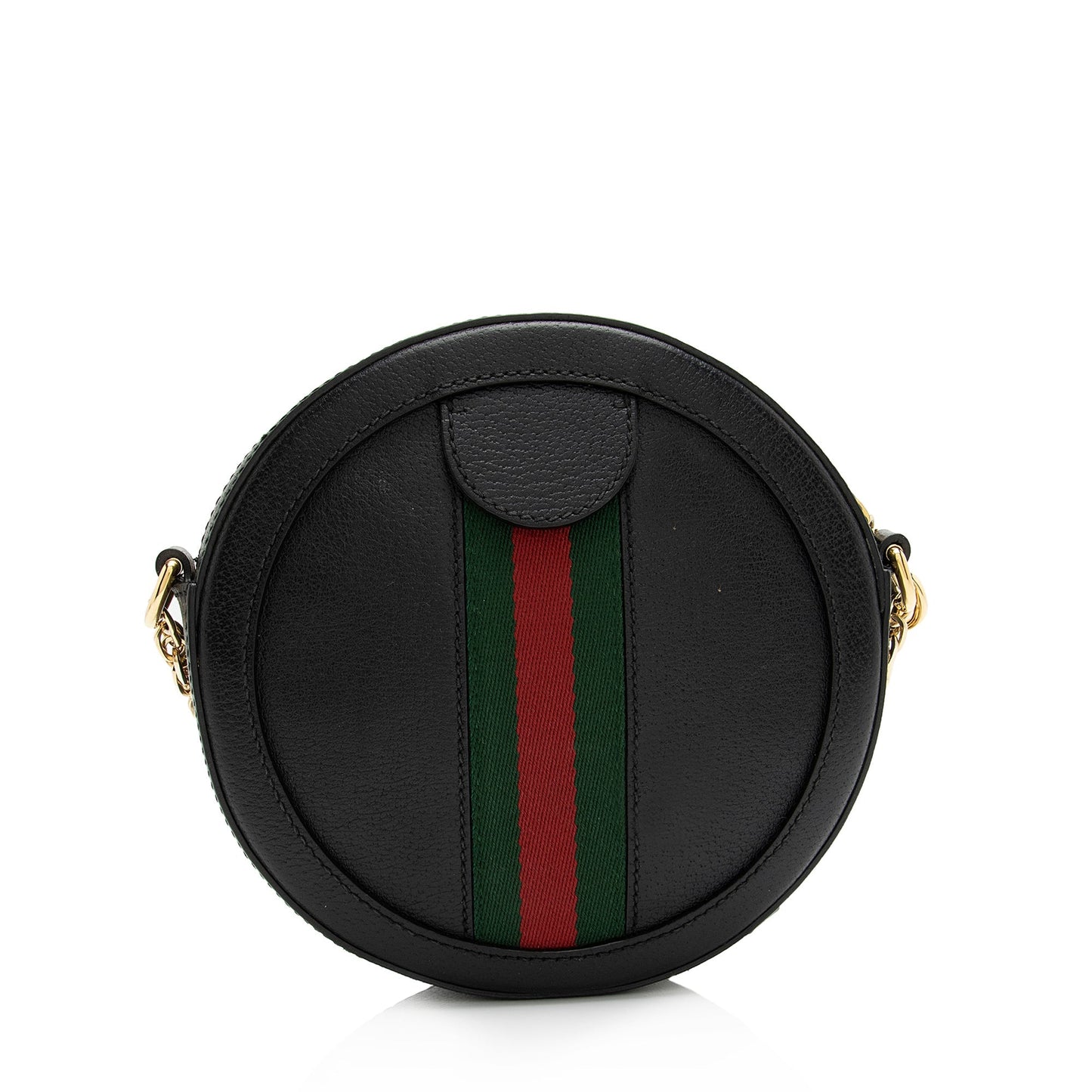 Gucci Ophidia Round SHF Leather Nylon Black Mini Crossbody Bag Bag Shf
