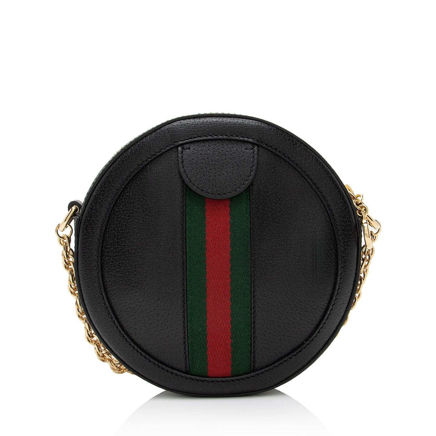 Gucci Ophidia Round SHF-lSFNlA Leather Nylon Black Mini Crossbody Bag