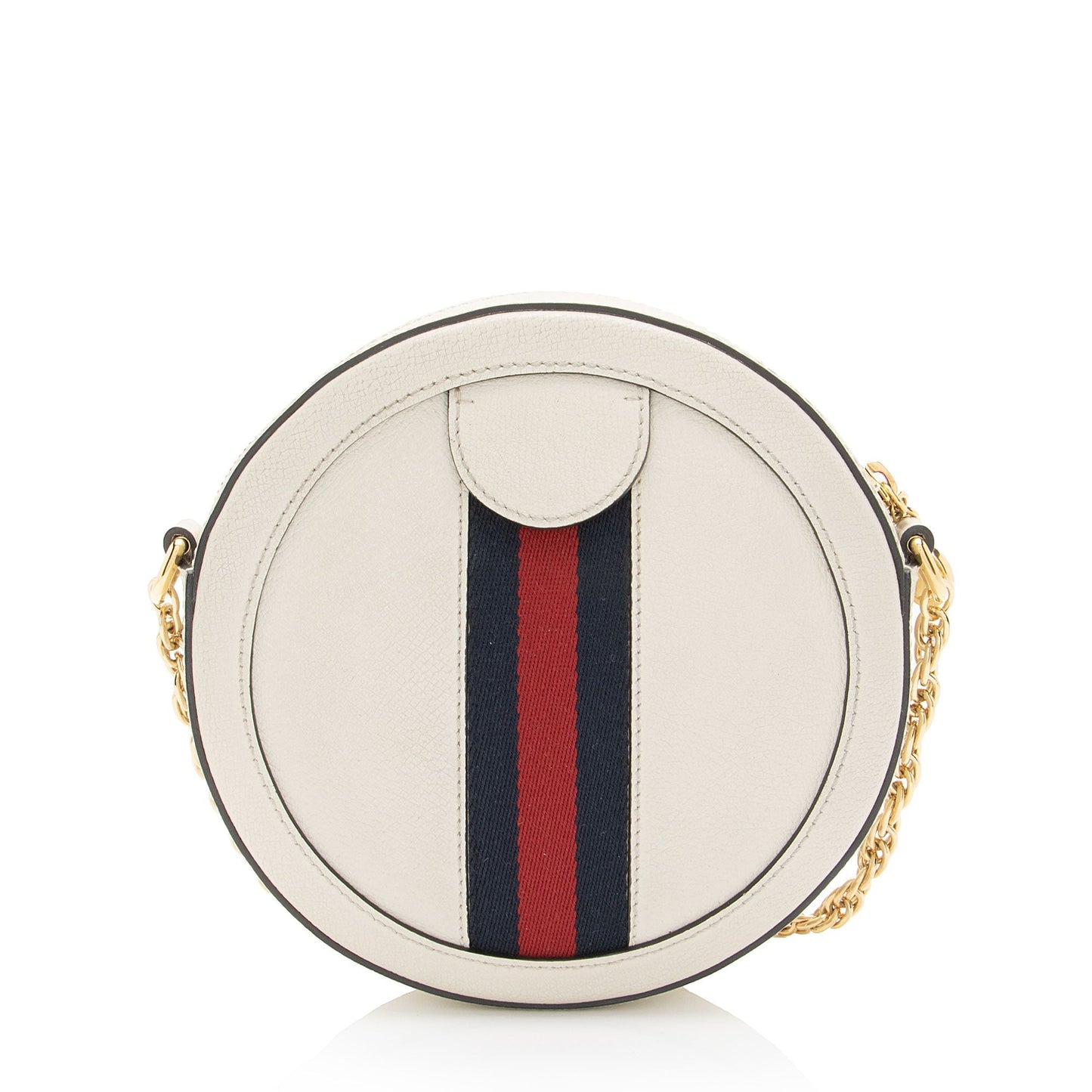 Gucci Ophidia Round SHF-oVpmc0 Leather Nylon White Mini Crossbody Bag