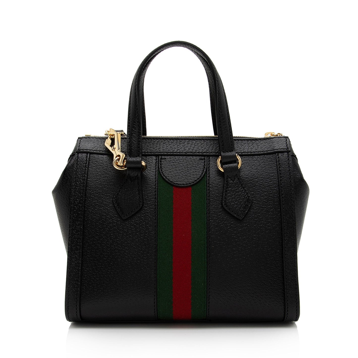 Gucci Ophidia SHF-XC7iCe Leather Nylon Black Small Tote Bag