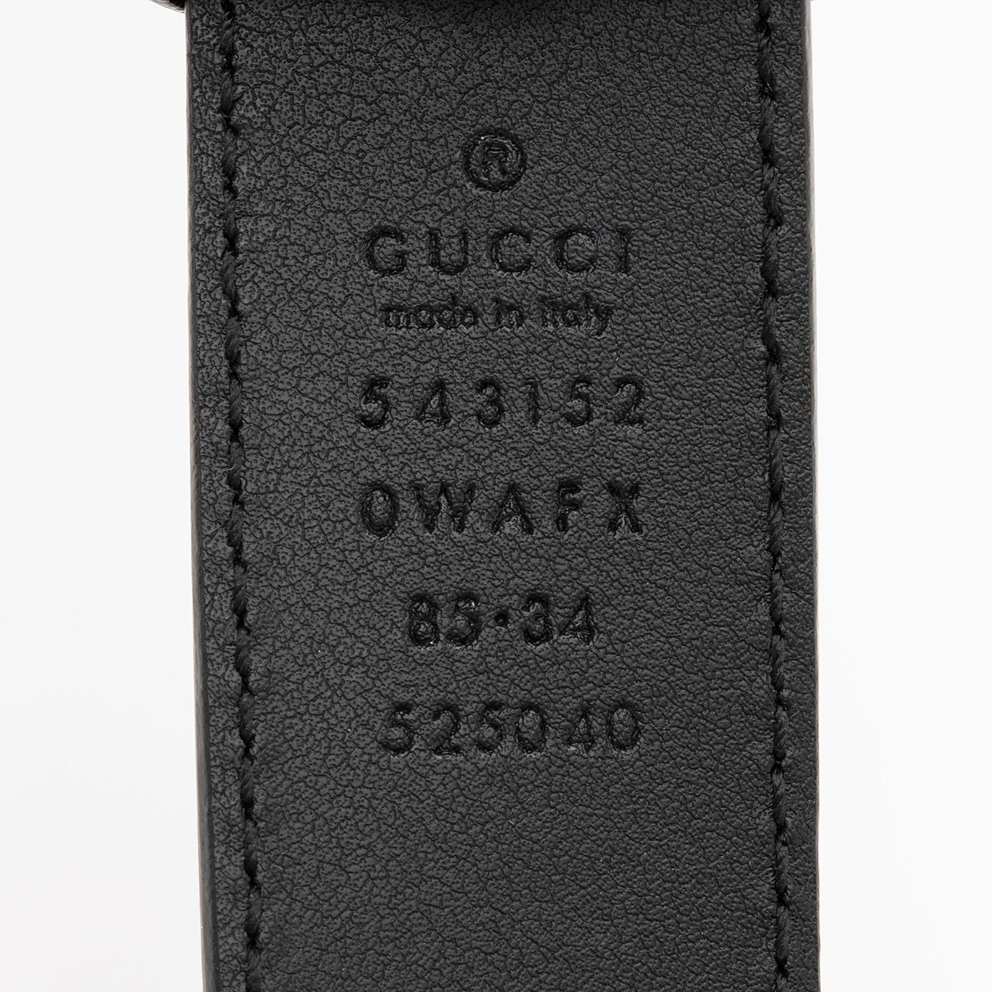 Gucci Rajah Belt - Size 34 Leather Black Accessory