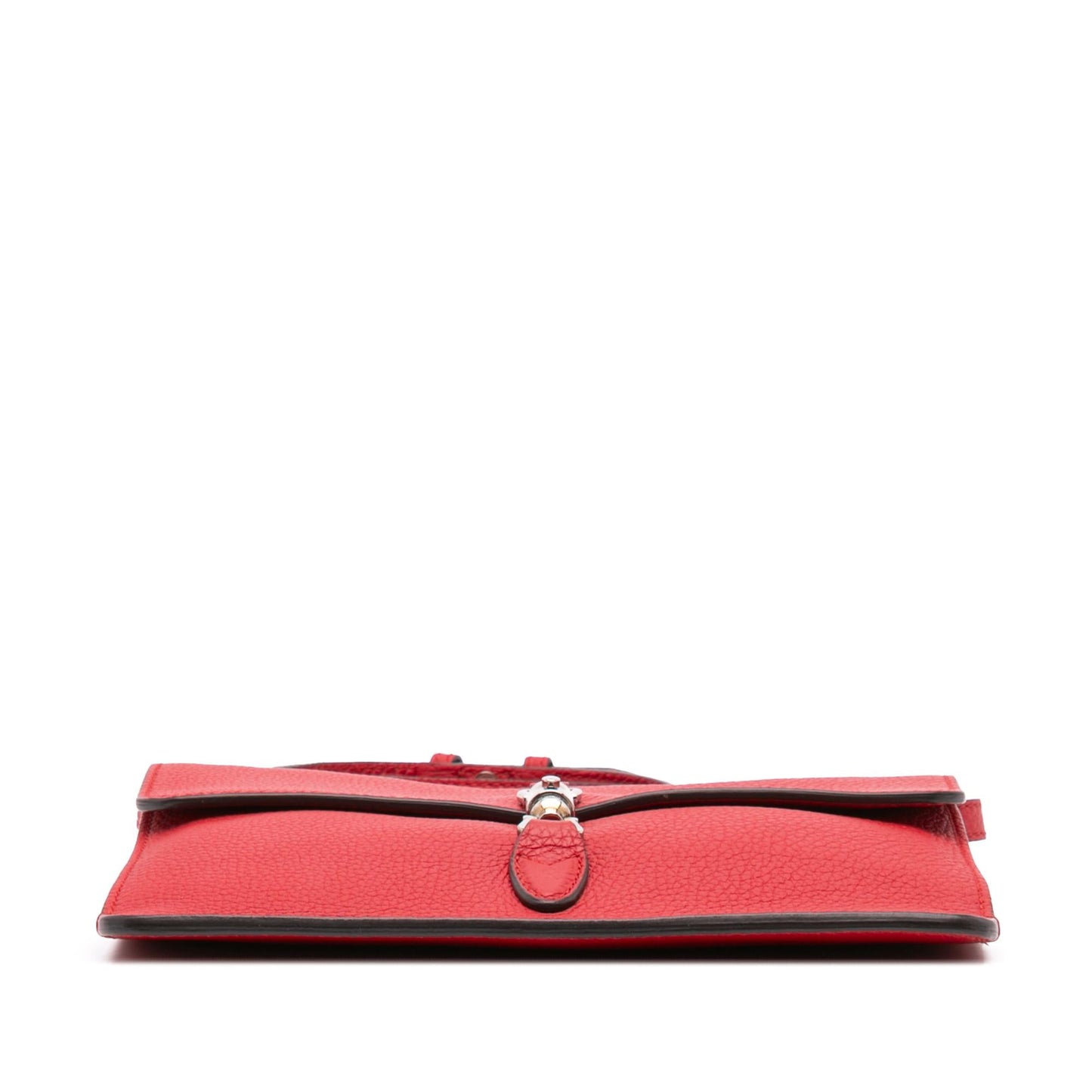 Gucci Soft Jackie Convertible Leather Calf Red Crossbody Bag Convertible Crossbody