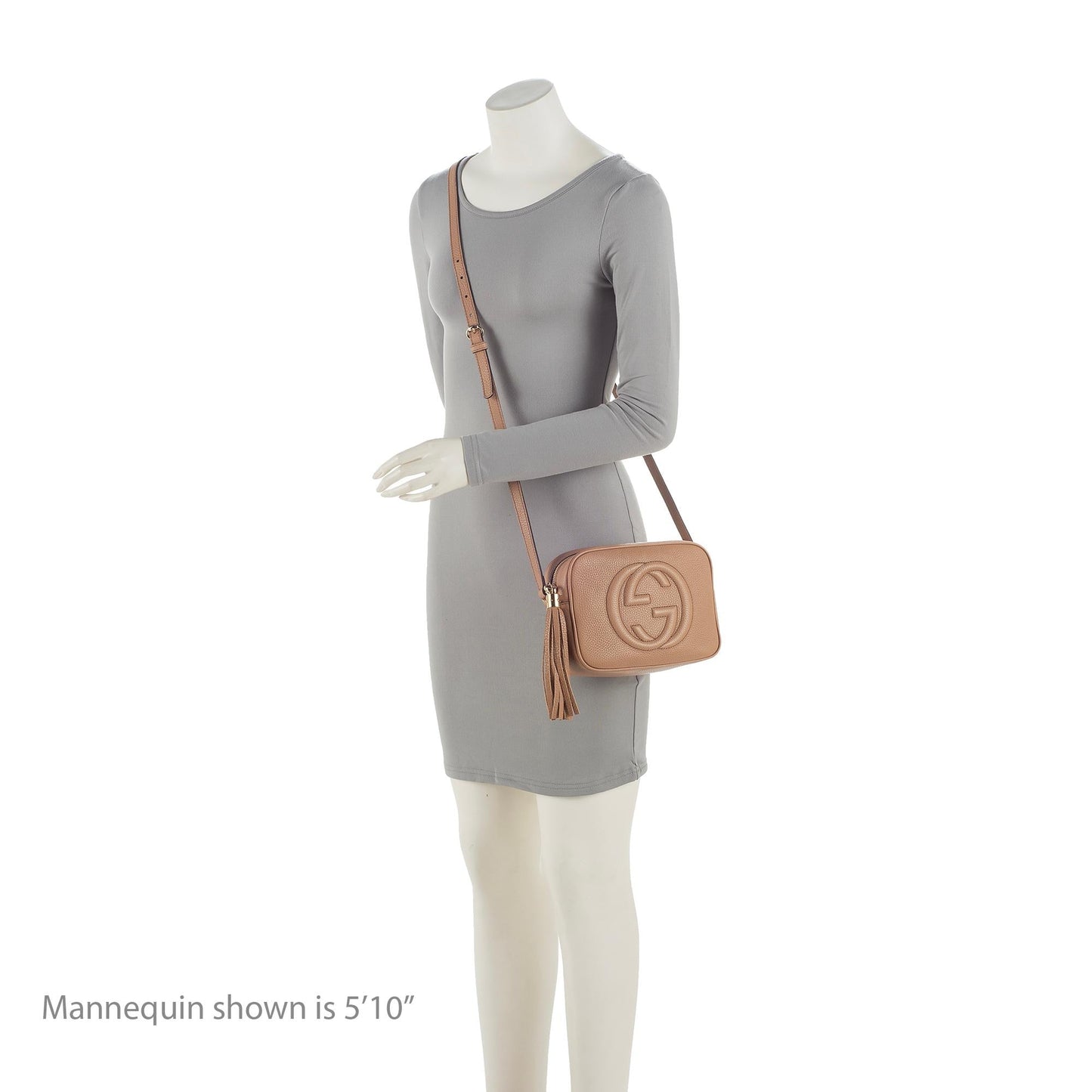 Gucci Soho Disco Leather Beige Crossbody Bag Bag 9