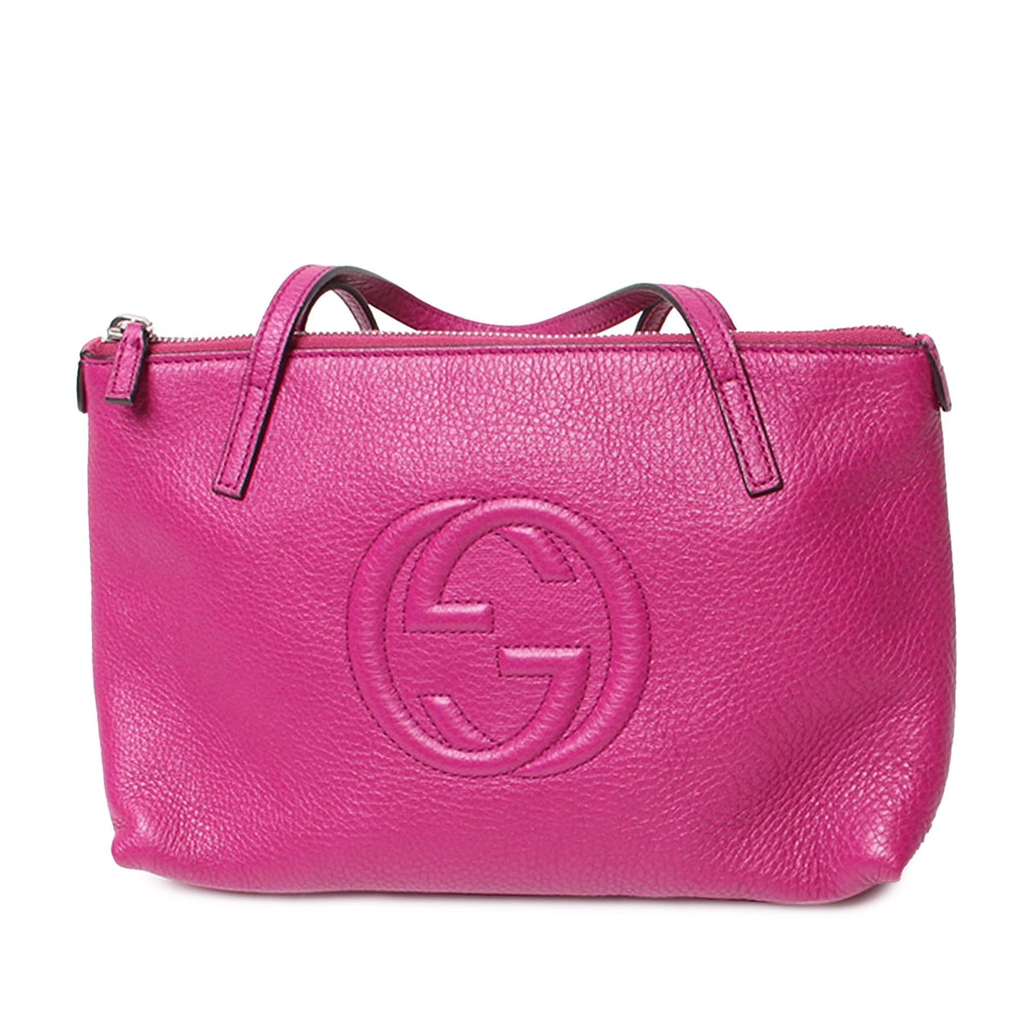 Gucci Soho SHG-DZMSrk Leather Calf Pink Satchel Bag