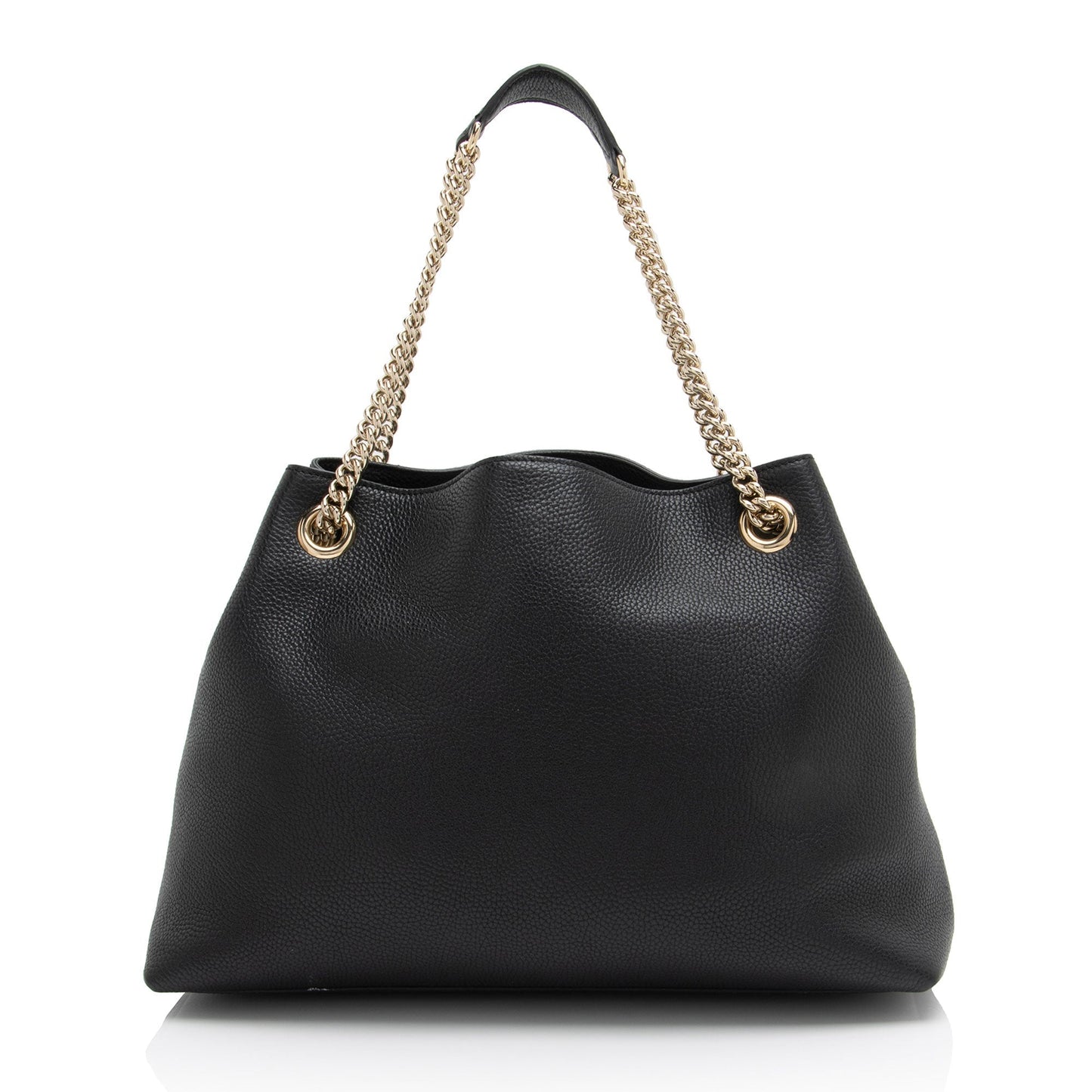 Gucci Soho SHF-KnYFB1 Leather Black Medium Shoulder Bag