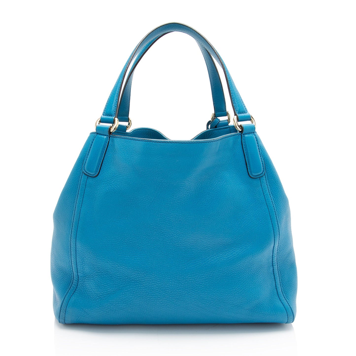 Gucci Soho SHF-u27fqE Leather Blue Medium Tote Bag