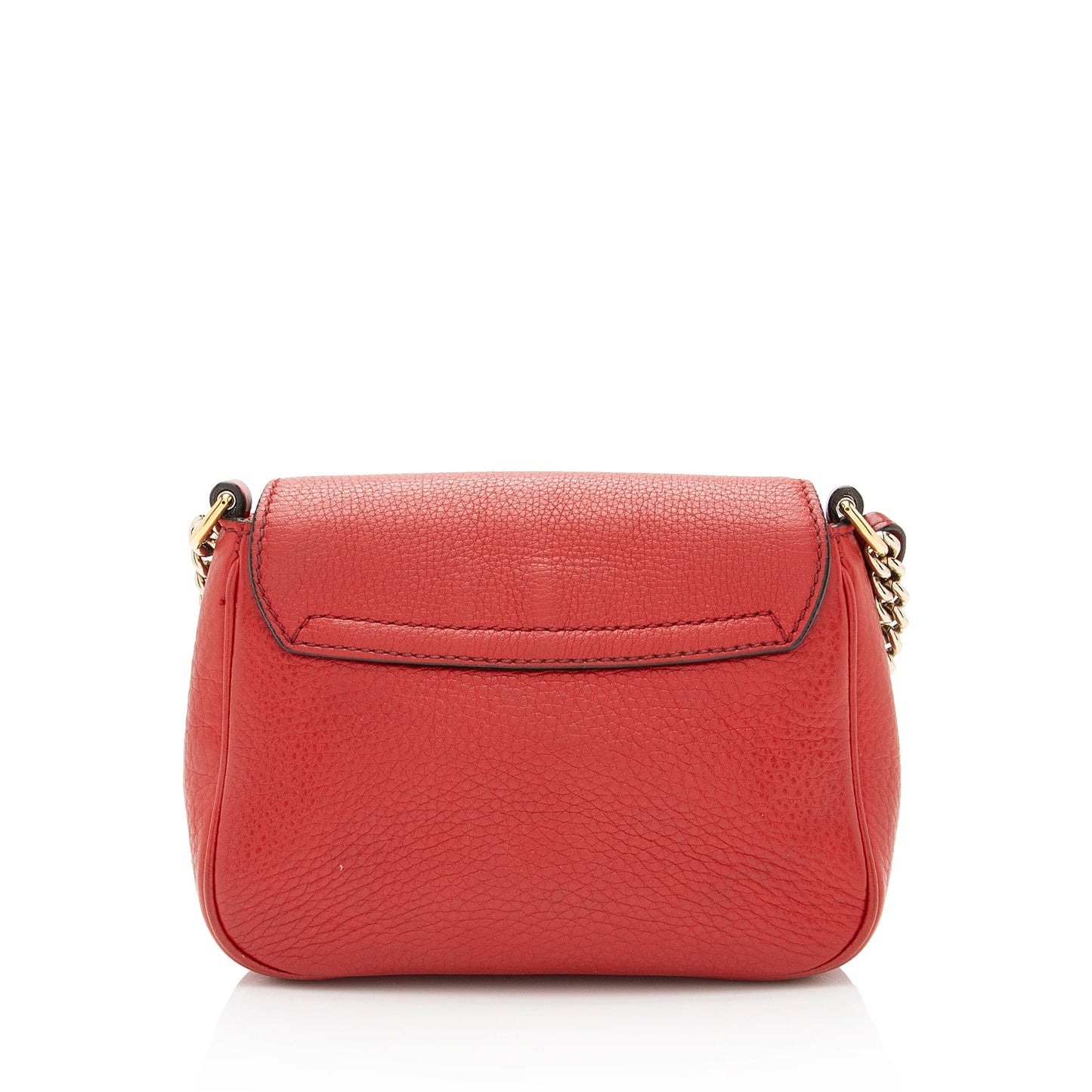Gucci Soho SHF-AYxiLF Leather Red Small Chain Shoulder Bag