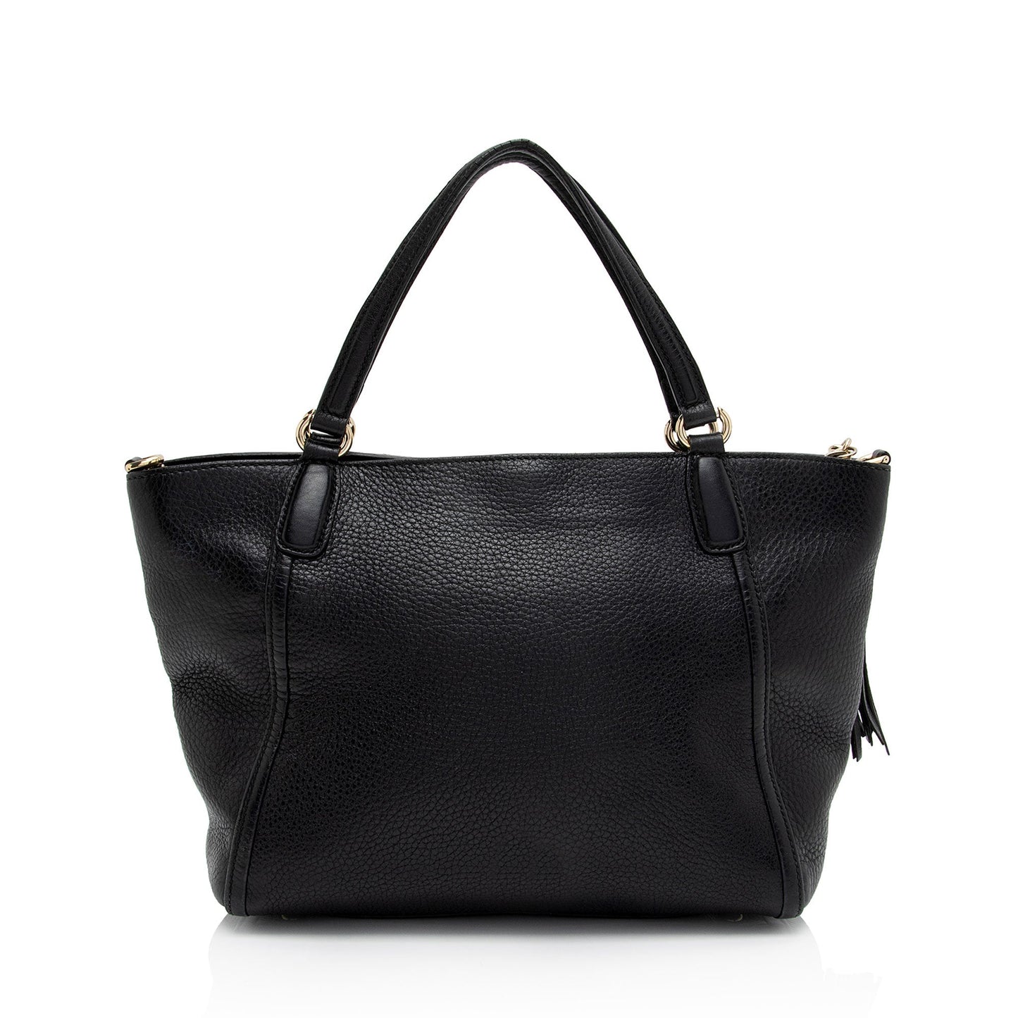 Gucci Soho SHF-LCyvXT Leather Black Top Handle Tote Bag