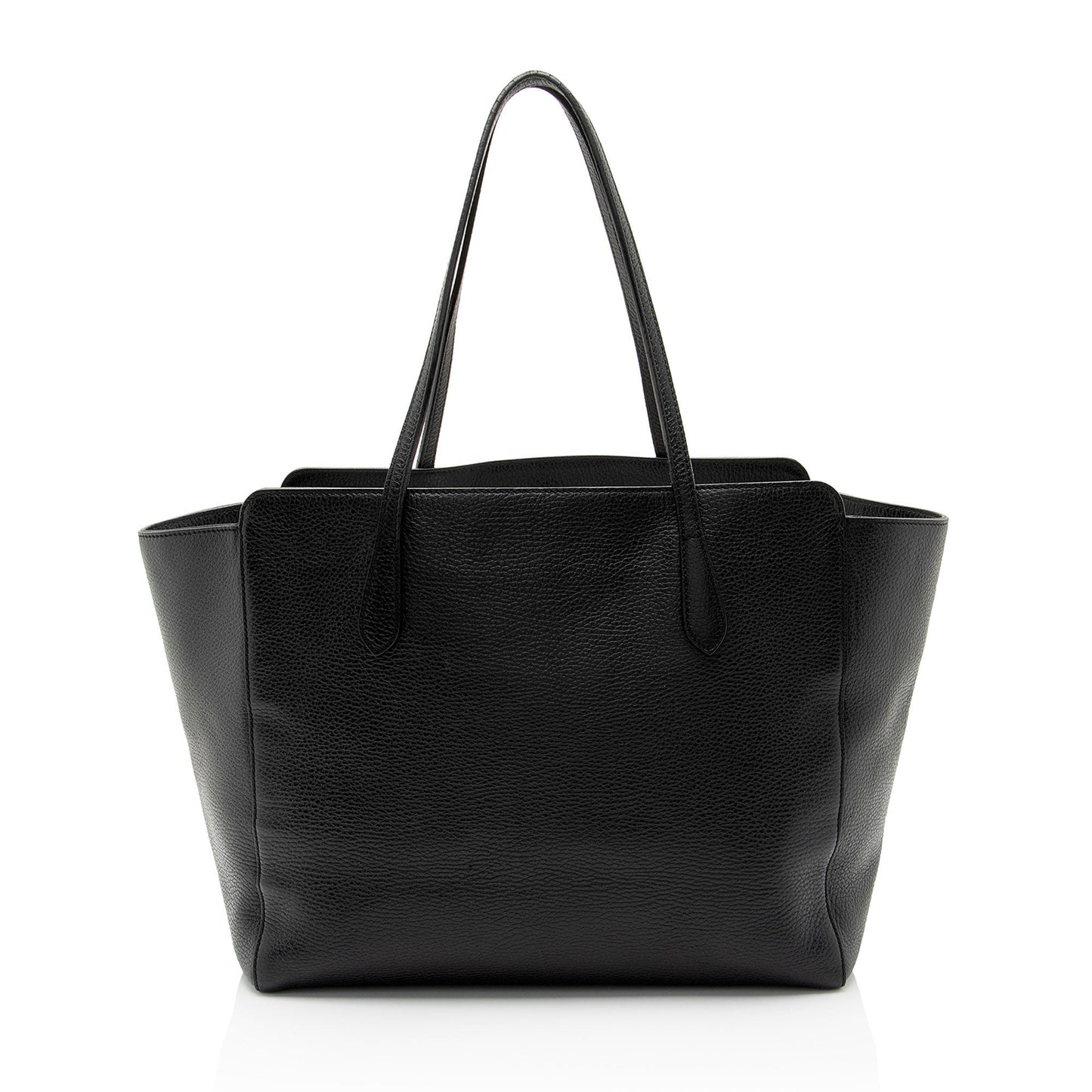 Gucci Swing SHF-b8kgN9 Leather Black Medium Tote Bag