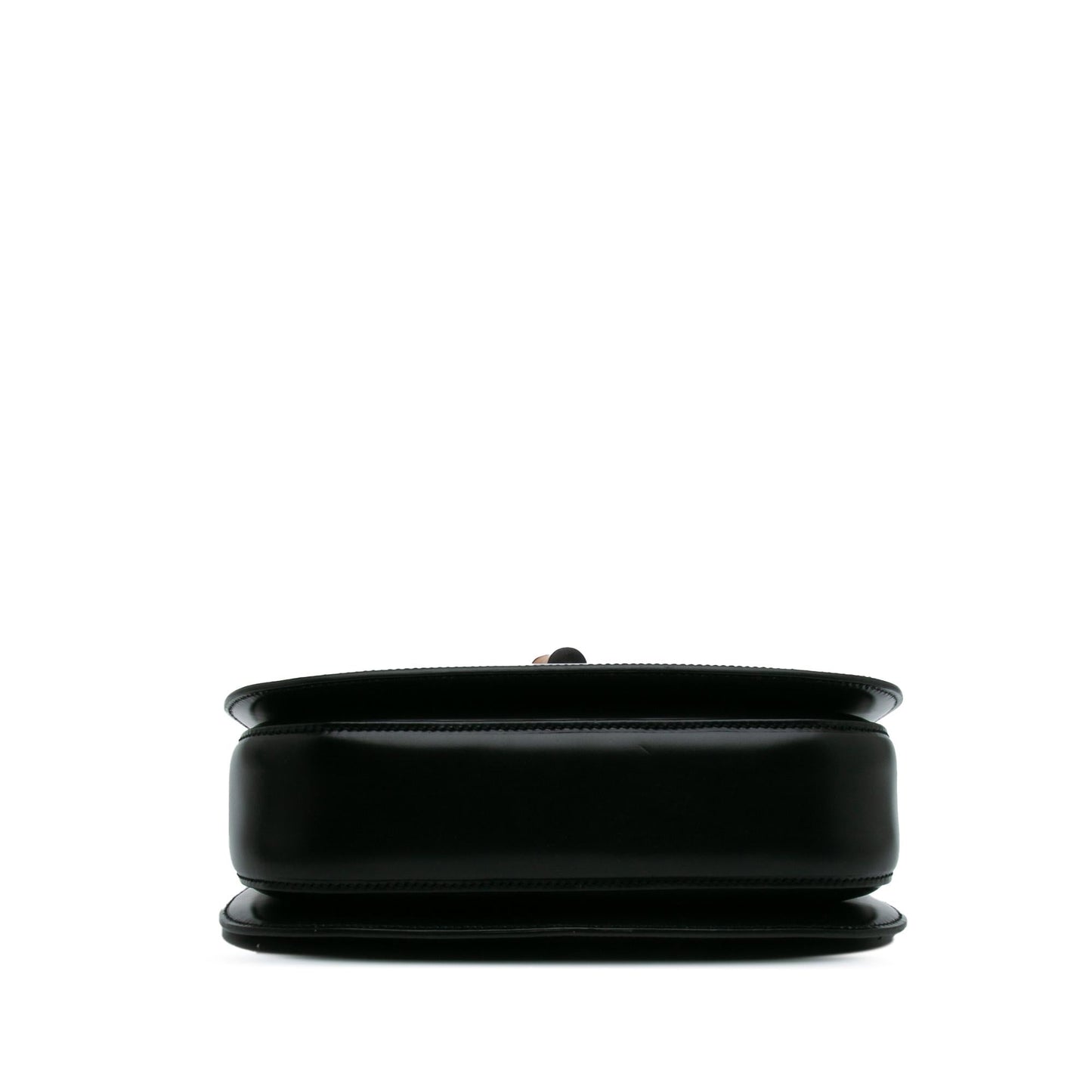 Gucci Limited Edition Acrylic Classic 2 Calf Calfskin Black Medium Satchel Bag