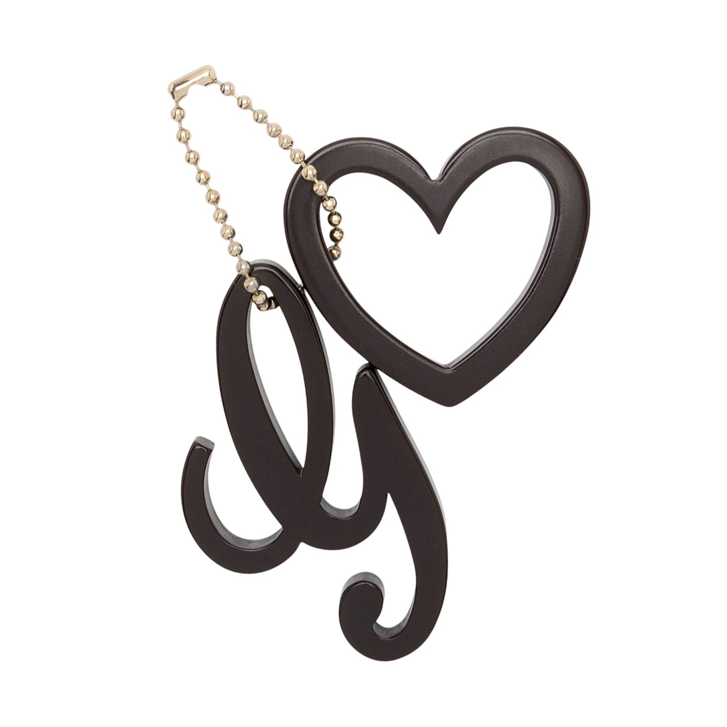 Gucci Heart Charm SHF-ffke2P Black Silver Logo Accessory