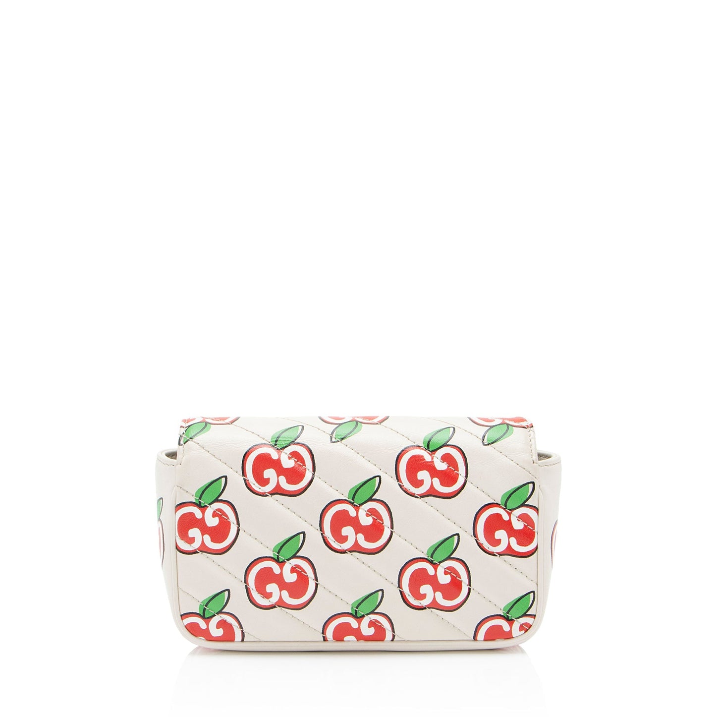 Gucci Apple GG Marmont Matelasse Leather Mini Flap Crossbody Bag