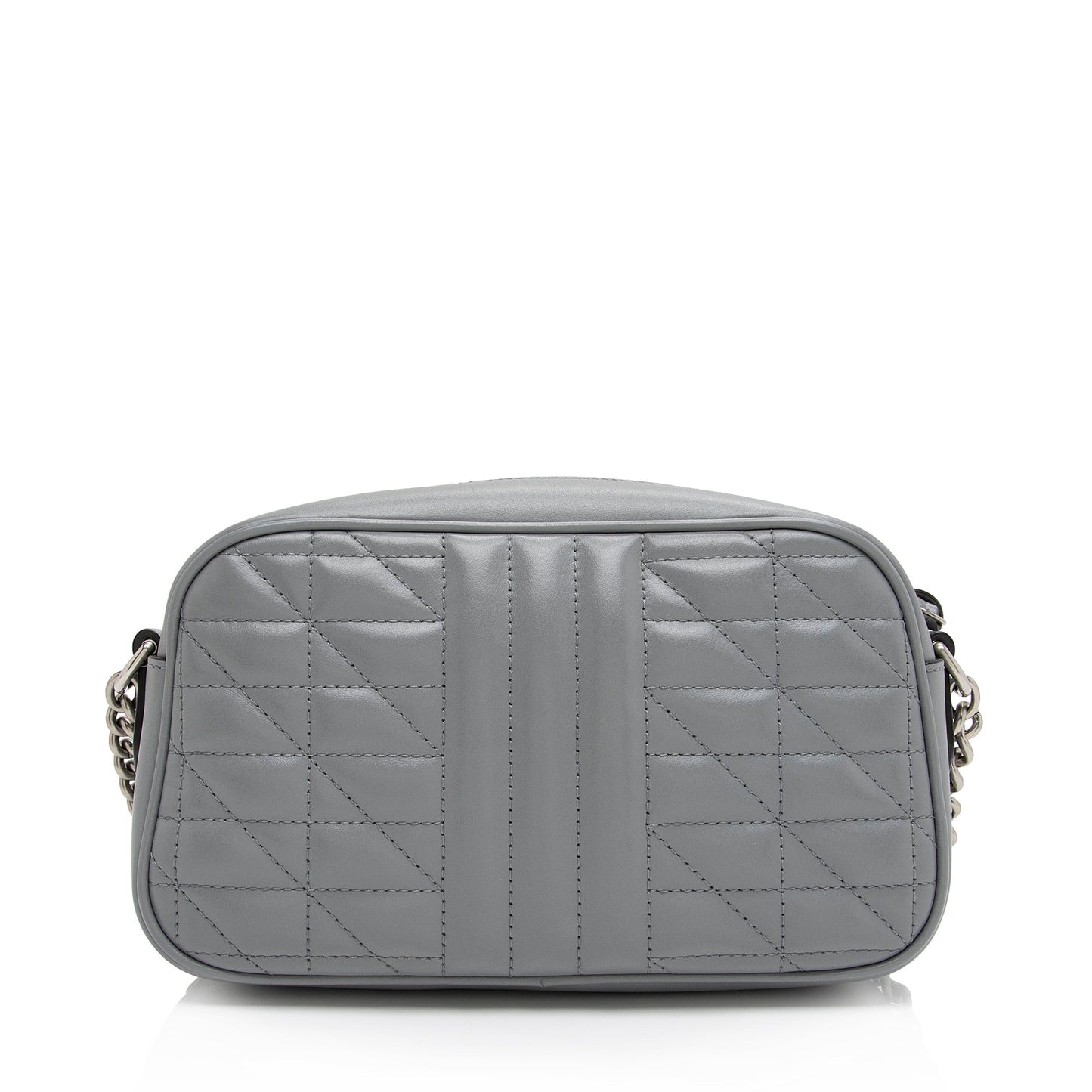 Gucci Aria GG Marmont SHF-ftU2zH Matelasse Leather Grey Small Crossbody Bag